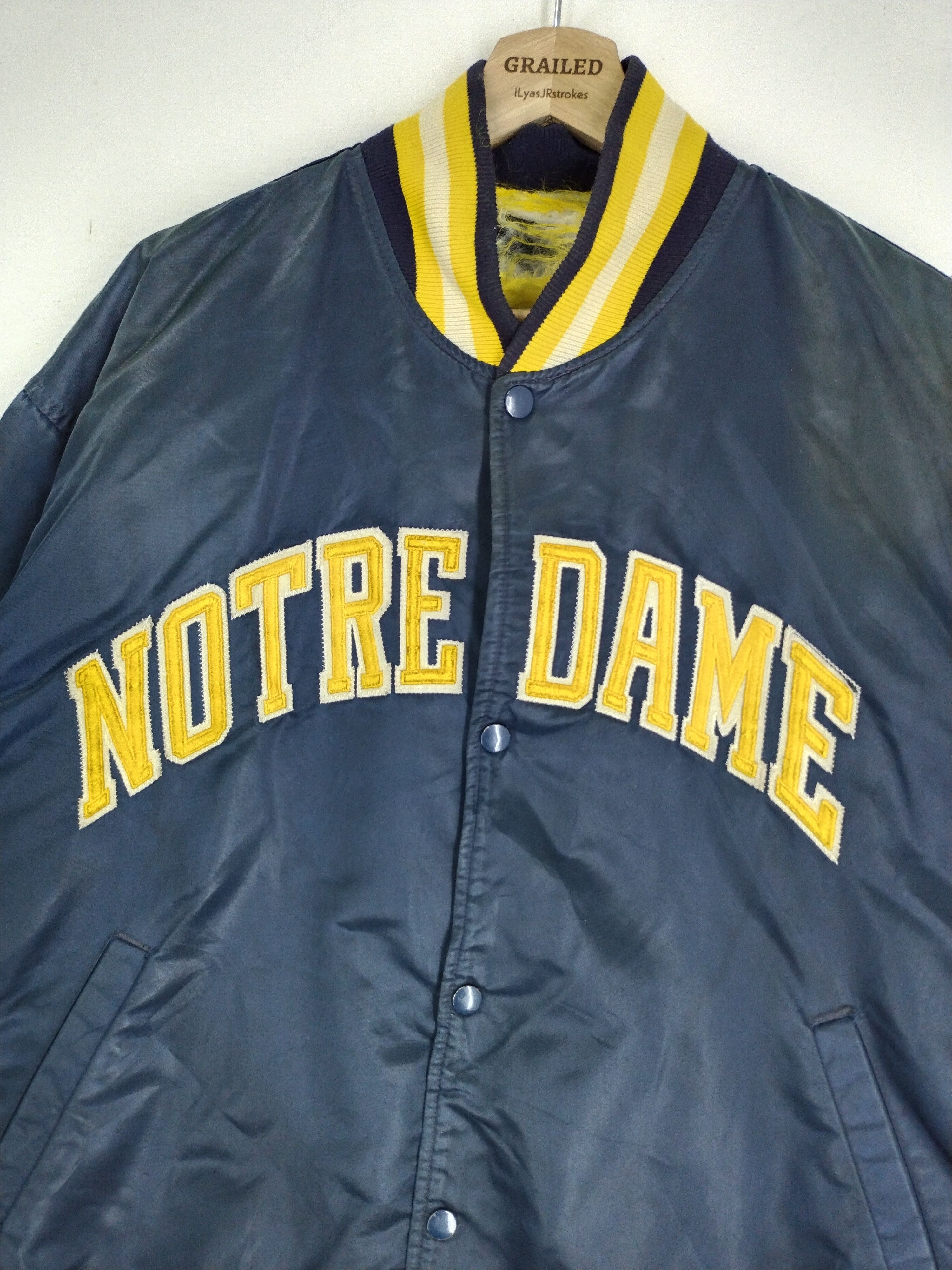 image of NCAA x Starter VTG 80's Starter Varsity Bomber Jacket, Men's (Size XL)