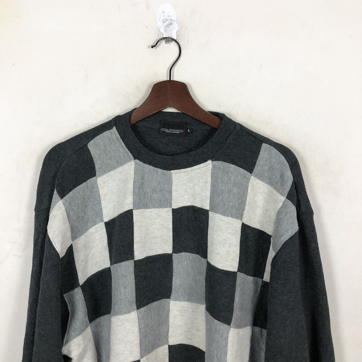 Japanese Brand PATCH WORK SWEATSHIRT MR.JUNKO KOSHINO Size US L / EU 52-54 / 3 - 3 Thumbnail