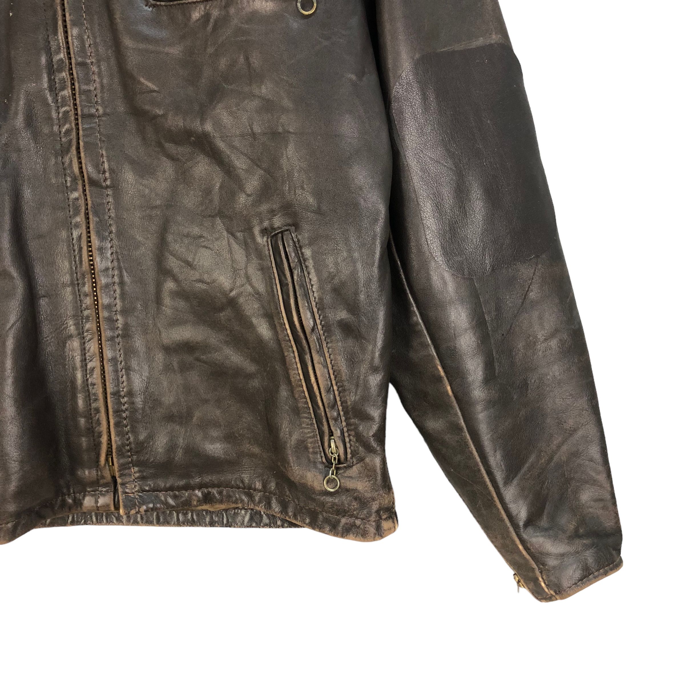 Schott VINTAGE 80's SCHOTT CAFE RACER LEATHER JACKET #6944-101 Size US M / EU 48-50 / 2 - 8 Thumbnail