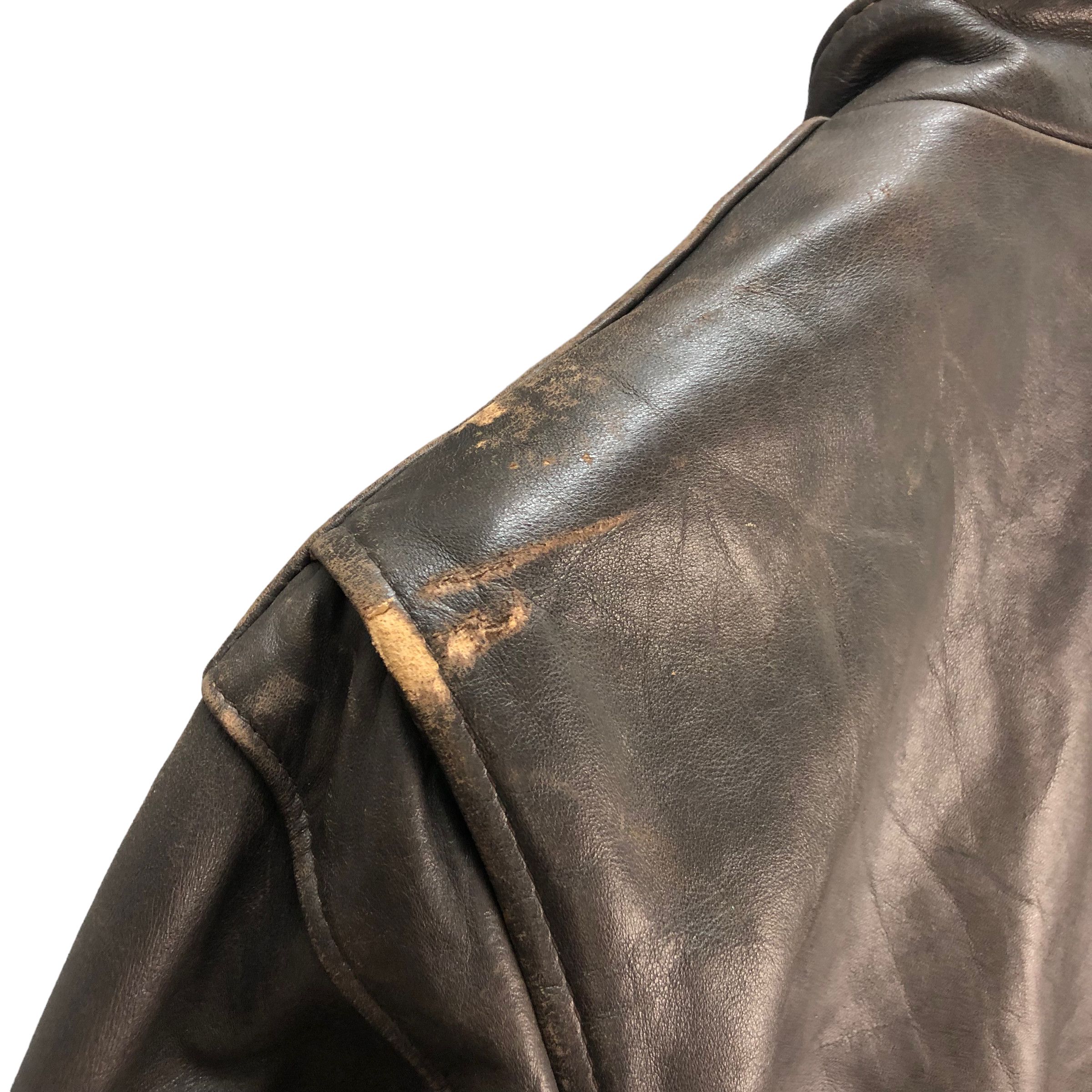 Schott VINTAGE 80's SCHOTT CAFE RACER LEATHER JACKET #6944-101 Size US M / EU 48-50 / 2 - 15 Thumbnail