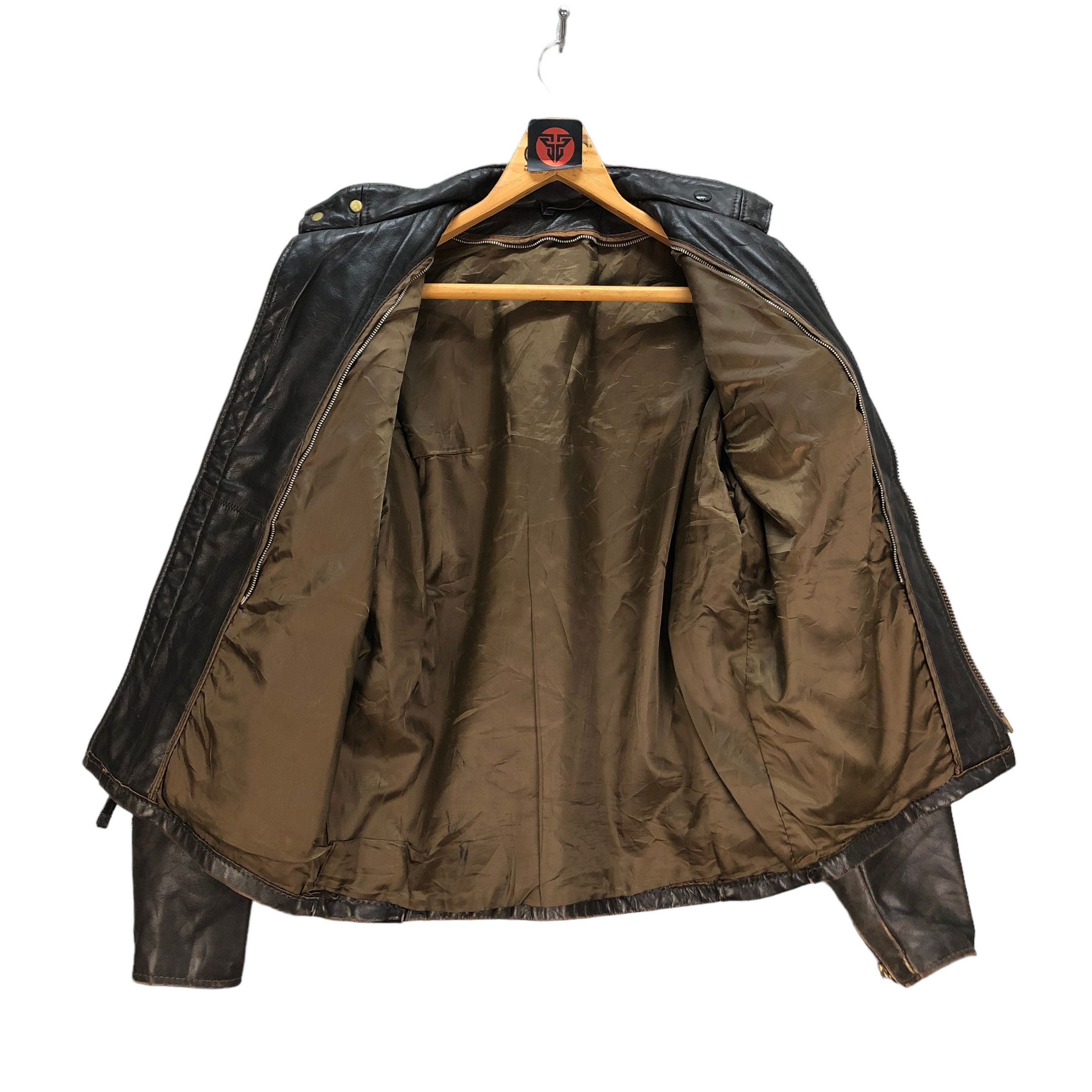 Schott VINTAGE 80's SCHOTT CAFE RACER LEATHER JACKET #6944-101 Size US M / EU 48-50 / 2 - 10 Thumbnail