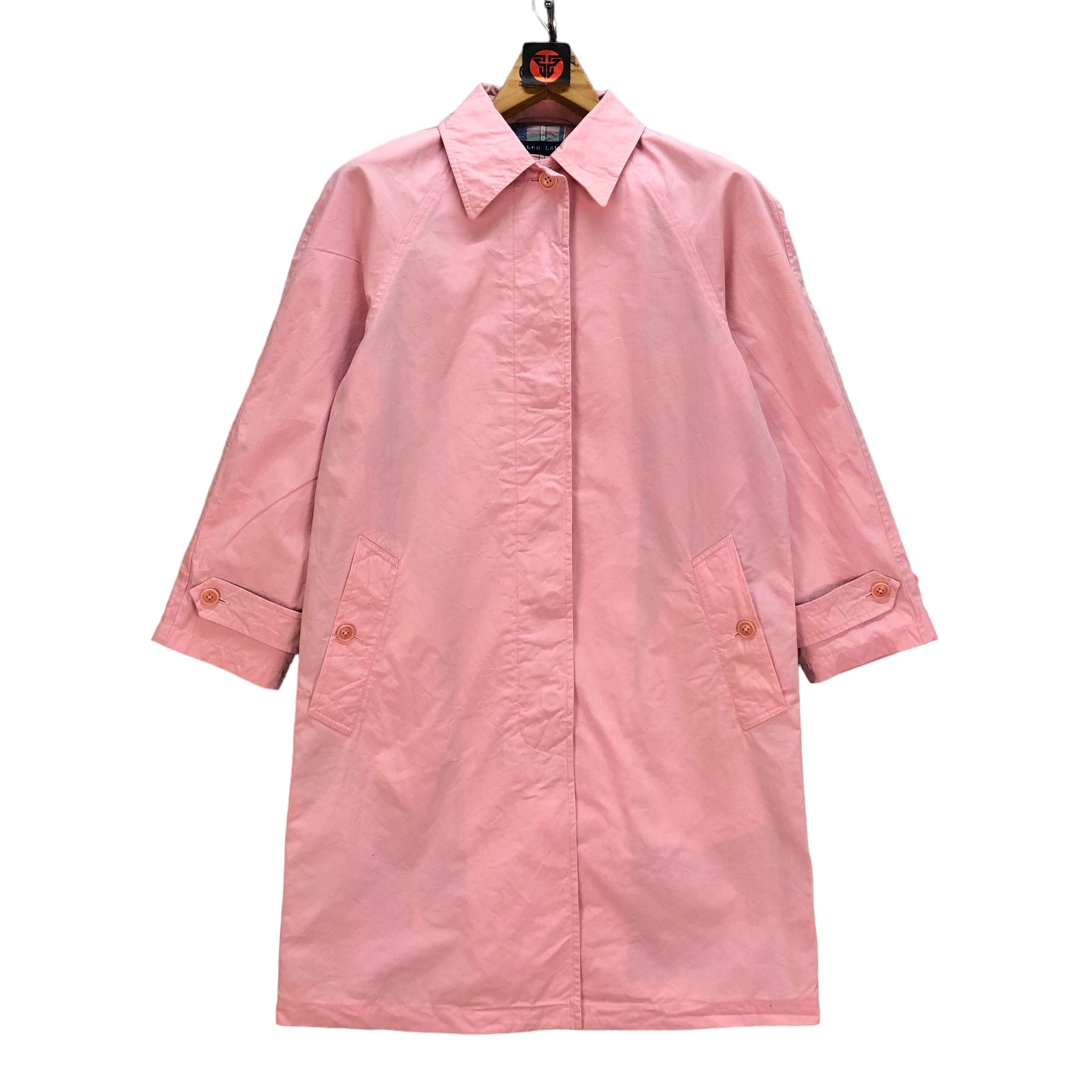 Ralph Lauren RALPH LAUREN PINK LONG COAT JACKET #6962-102 Size S / US 4 / IT 40 - 1 Thumbnail