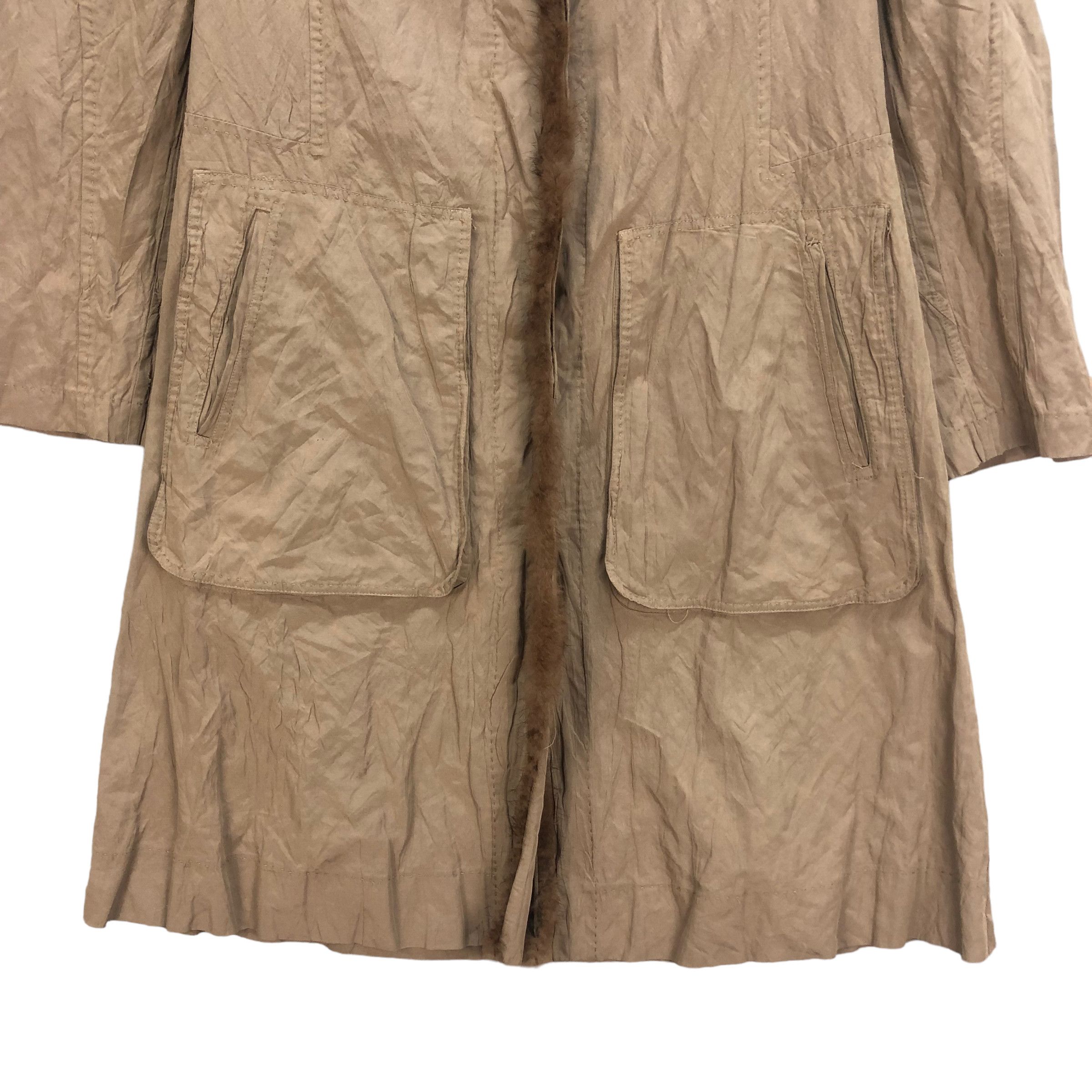 Issey Miyake HEART HAAT MINK FUR PART OVERCOAT JACKET #6965-103 Size M / US 6-8 / IT 42-44 - 3 Thumbnail