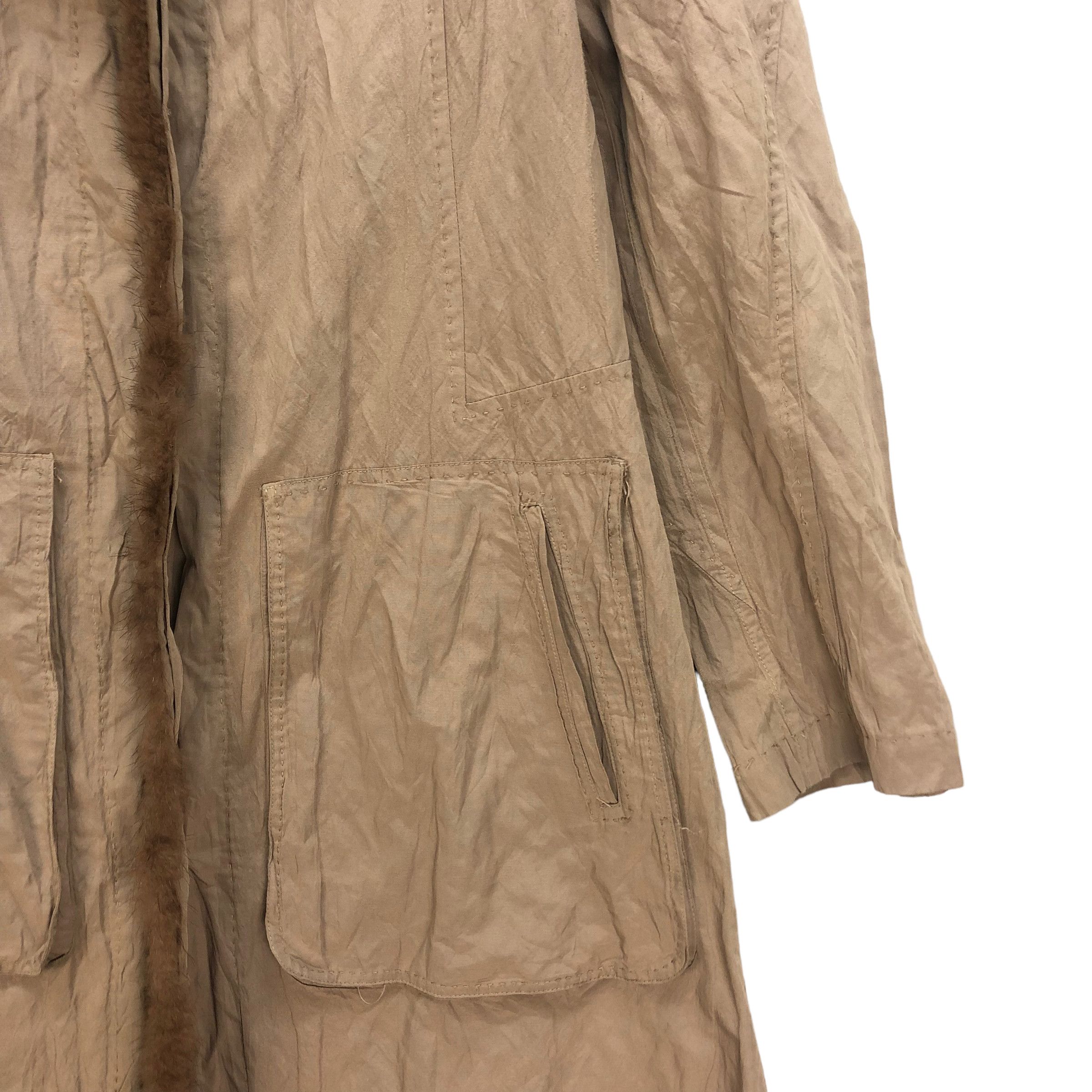 Issey Miyake HEART HAAT MINK FUR PART OVERCOAT JACKET #6965-103 Size M / US 6-8 / IT 42-44 - 5 Thumbnail