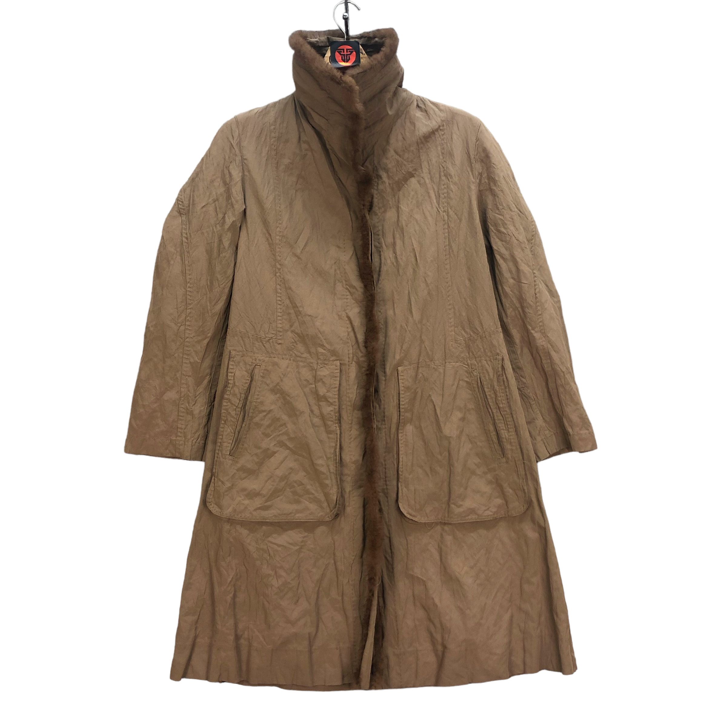 Issey Miyake HEART HAAT MINK FUR PART OVERCOAT JACKET #6965-103 Size M / US 6-8 / IT 42-44 - 1 Thumbnail