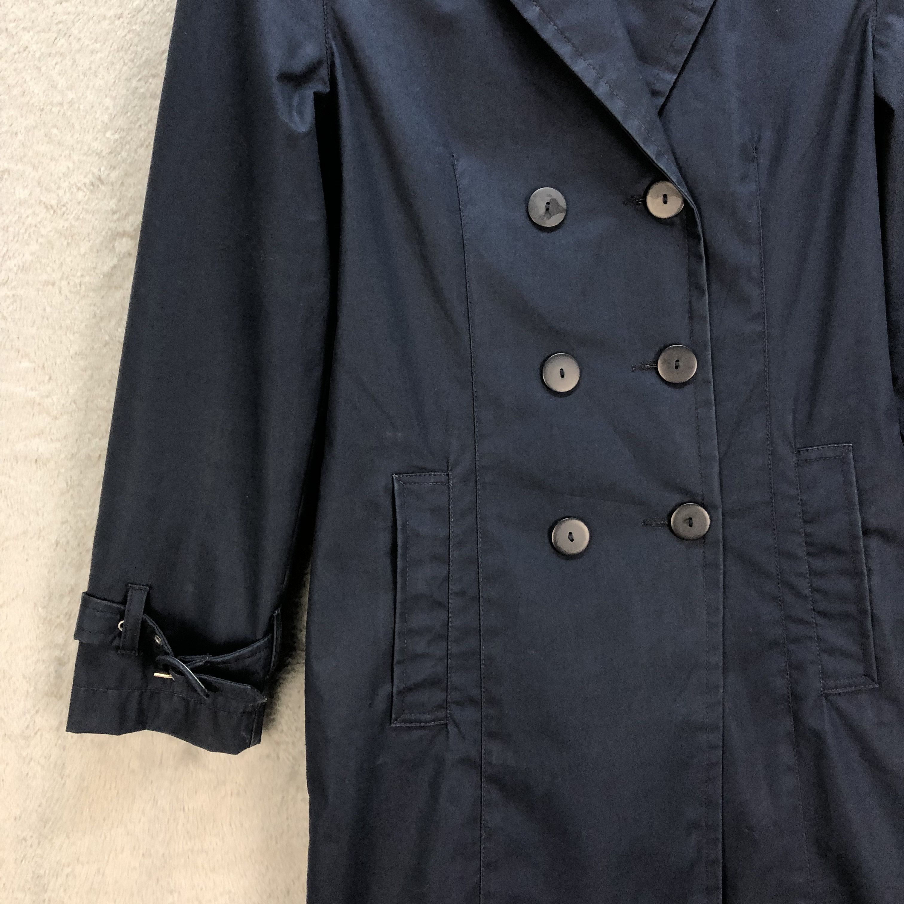 Giorgio Armani VINTAGE ARMANI JEANS DOUBLE BREASTED LONG COAT #6960-102 Size S / US 4 / IT 40 - 4 Thumbnail