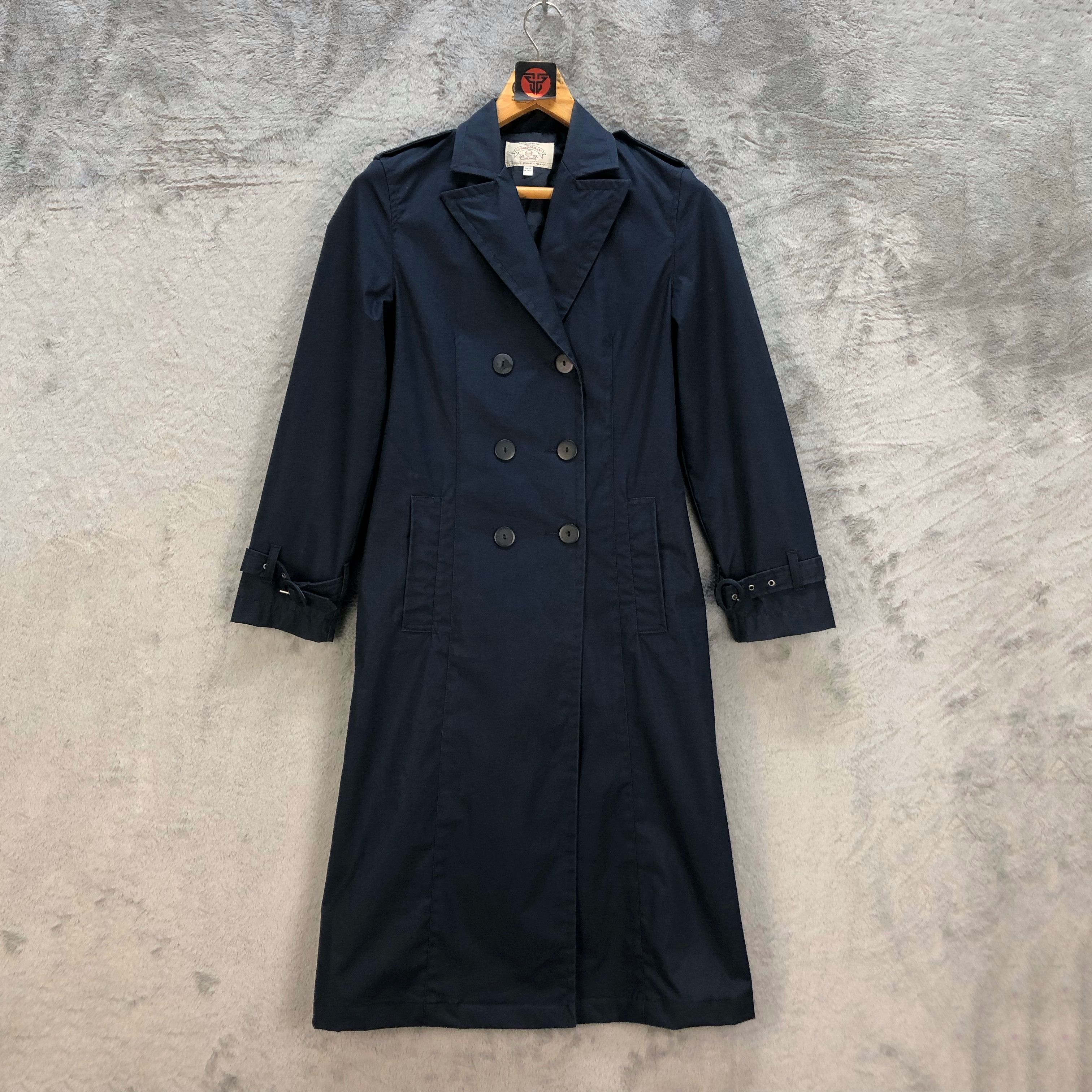 Giorgio Armani VINTAGE ARMANI JEANS DOUBLE BREASTED LONG COAT #6960-102 Size S / US 4 / IT 40 - 1 Thumbnail