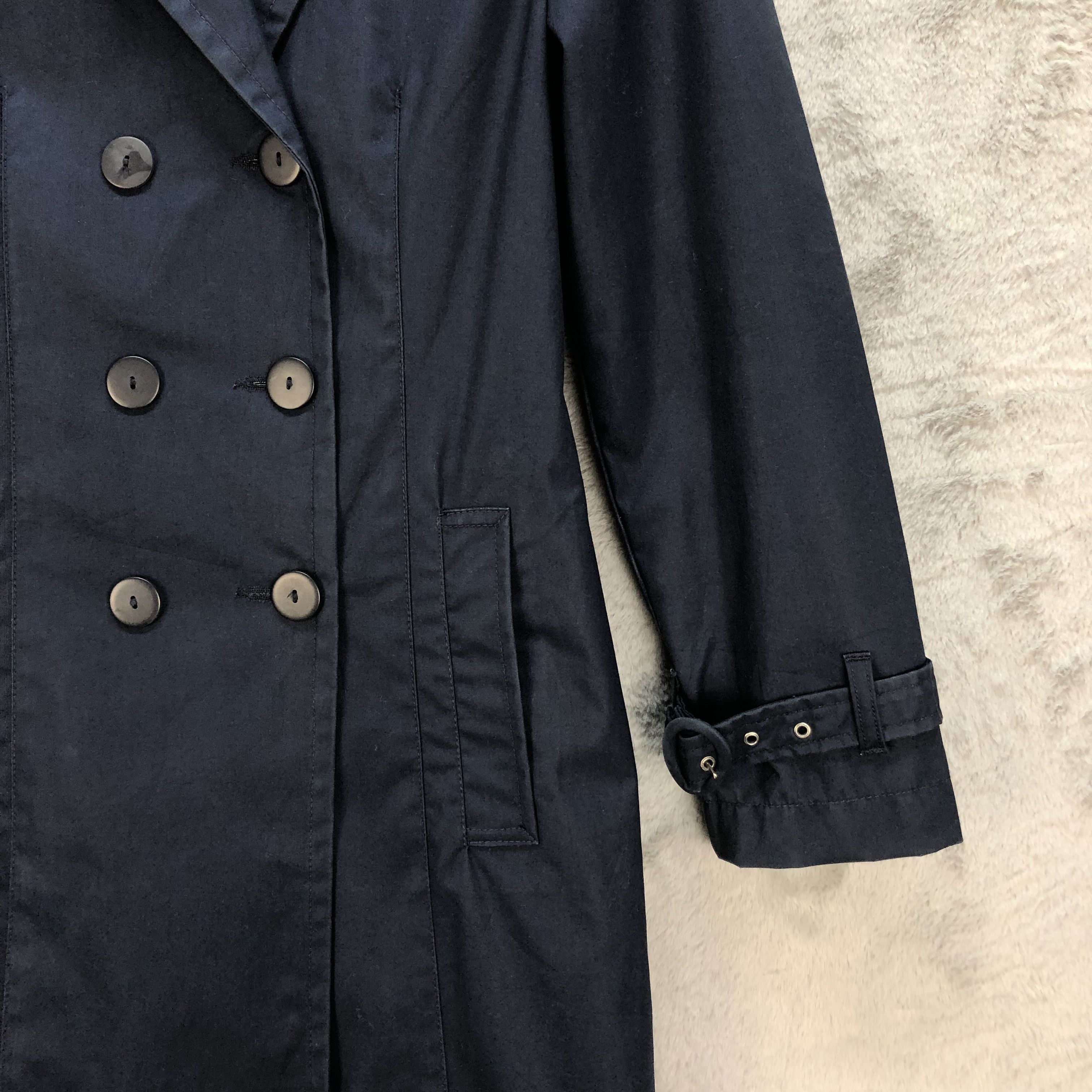 Giorgio Armani VINTAGE ARMANI JEANS DOUBLE BREASTED LONG COAT #6960-102 Size S / US 4 / IT 40 - 5 Thumbnail