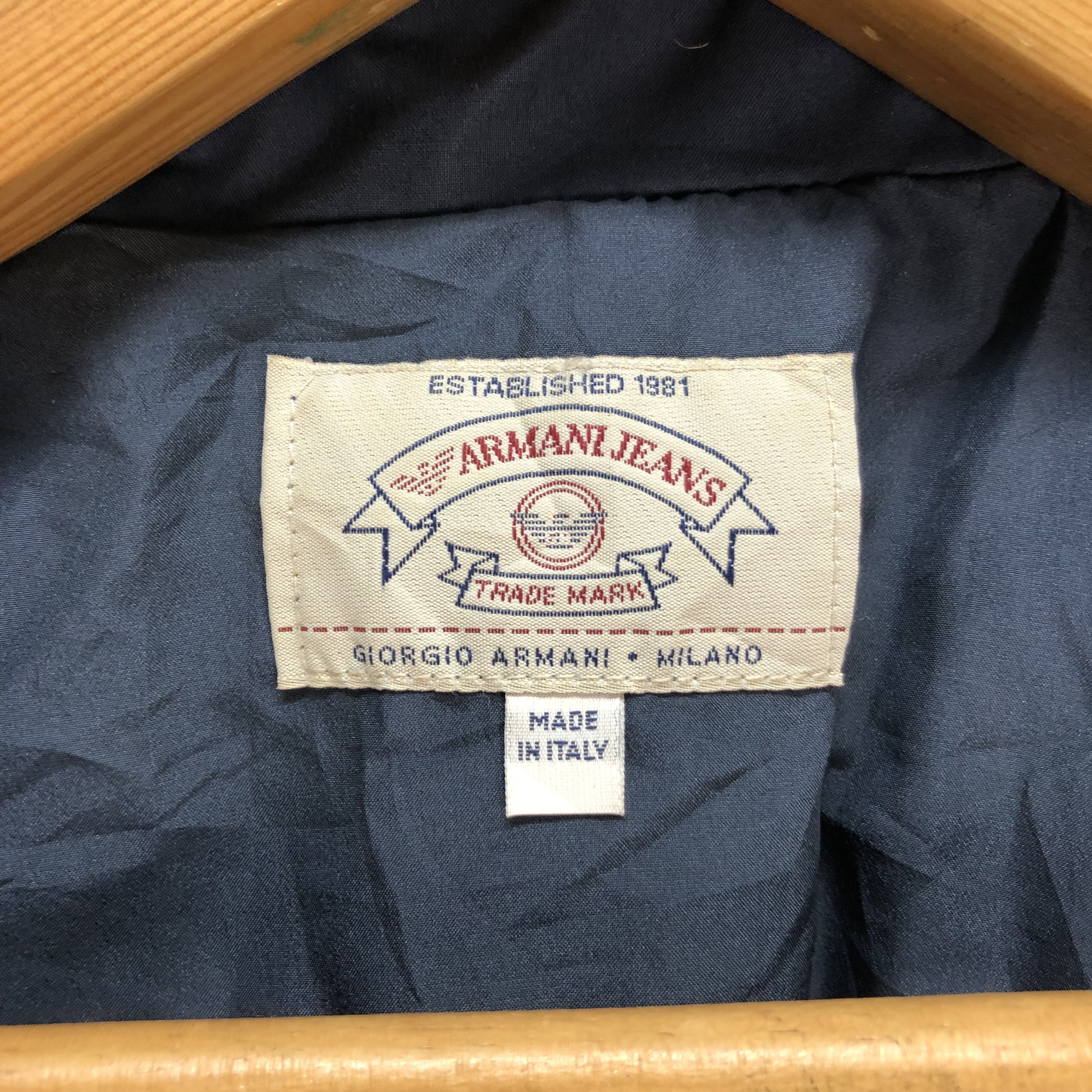 Giorgio Armani VINTAGE ARMANI JEANS DOUBLE BREASTED LONG COAT #6960-102 Size S / US 4 / IT 40 - 7 Thumbnail