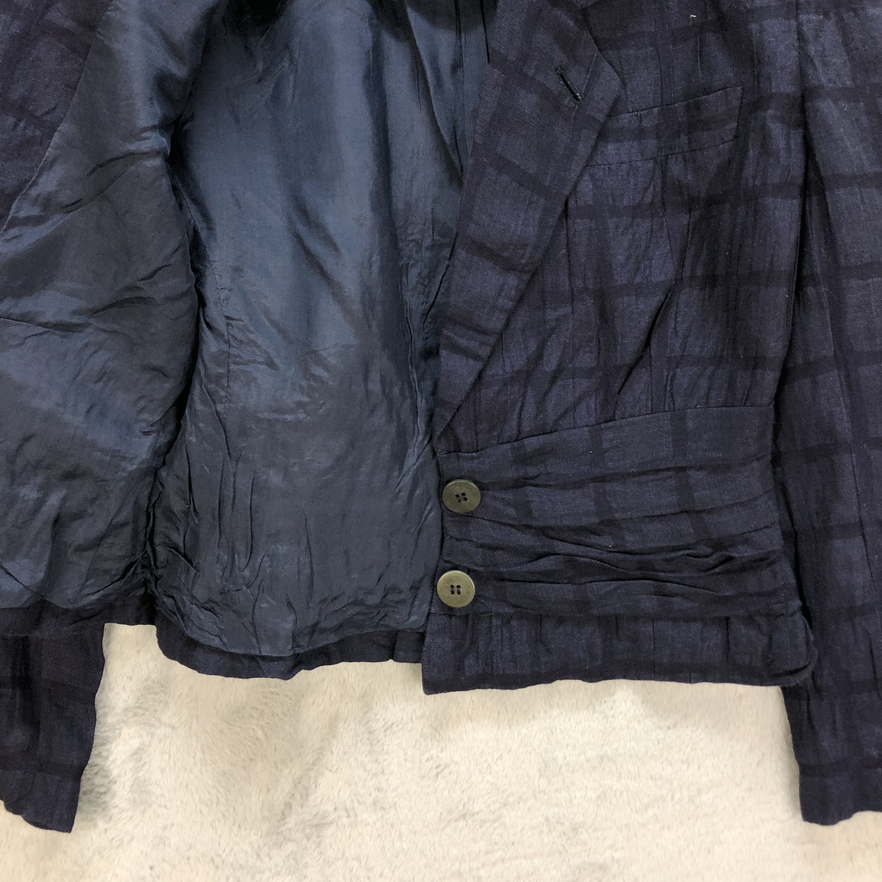 Giorgio Armani VINTAGE GIORGIO ARMANI CHECKED CROPPED JACKET #6950-101 Size XS / US 0-2 / IT 36-38 - 10 Thumbnail