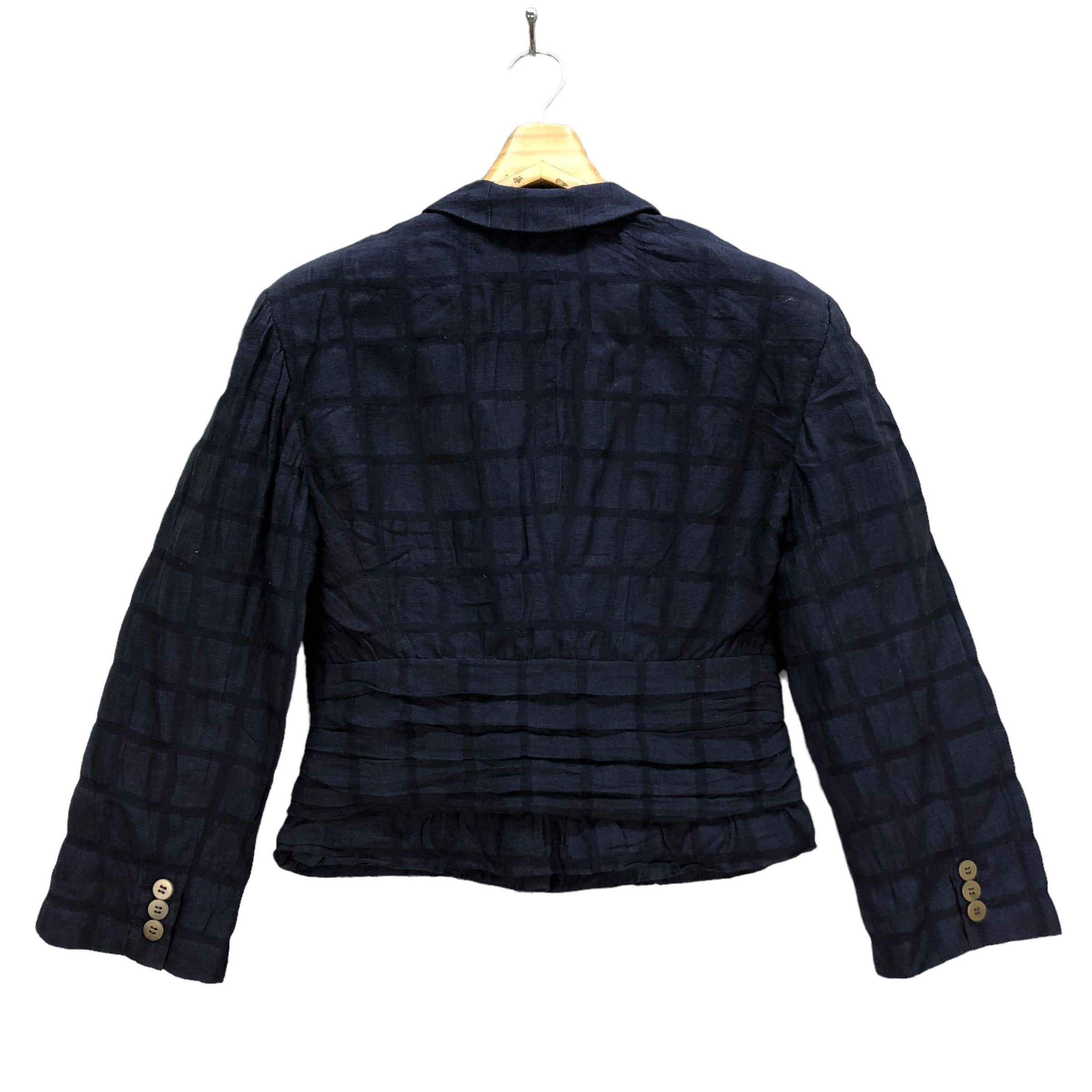 Giorgio Armani VINTAGE GIORGIO ARMANI CHECKED CROPPED JACKET #6950-101 Size XS / US 0-2 / IT 36-38 - 11 Thumbnail