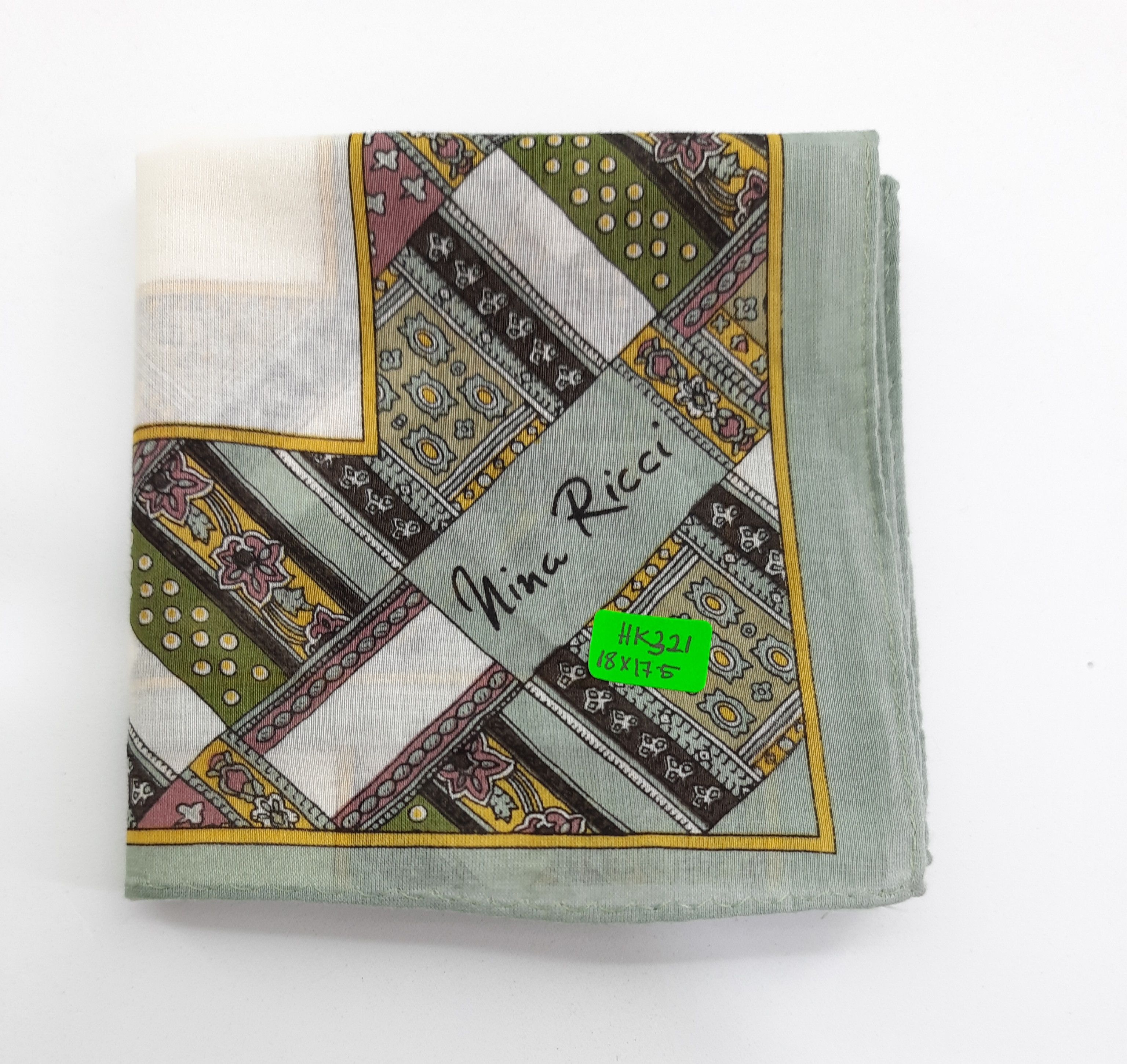Vintage Nina Ricci Handkerchief / Neckerchief - HK321
