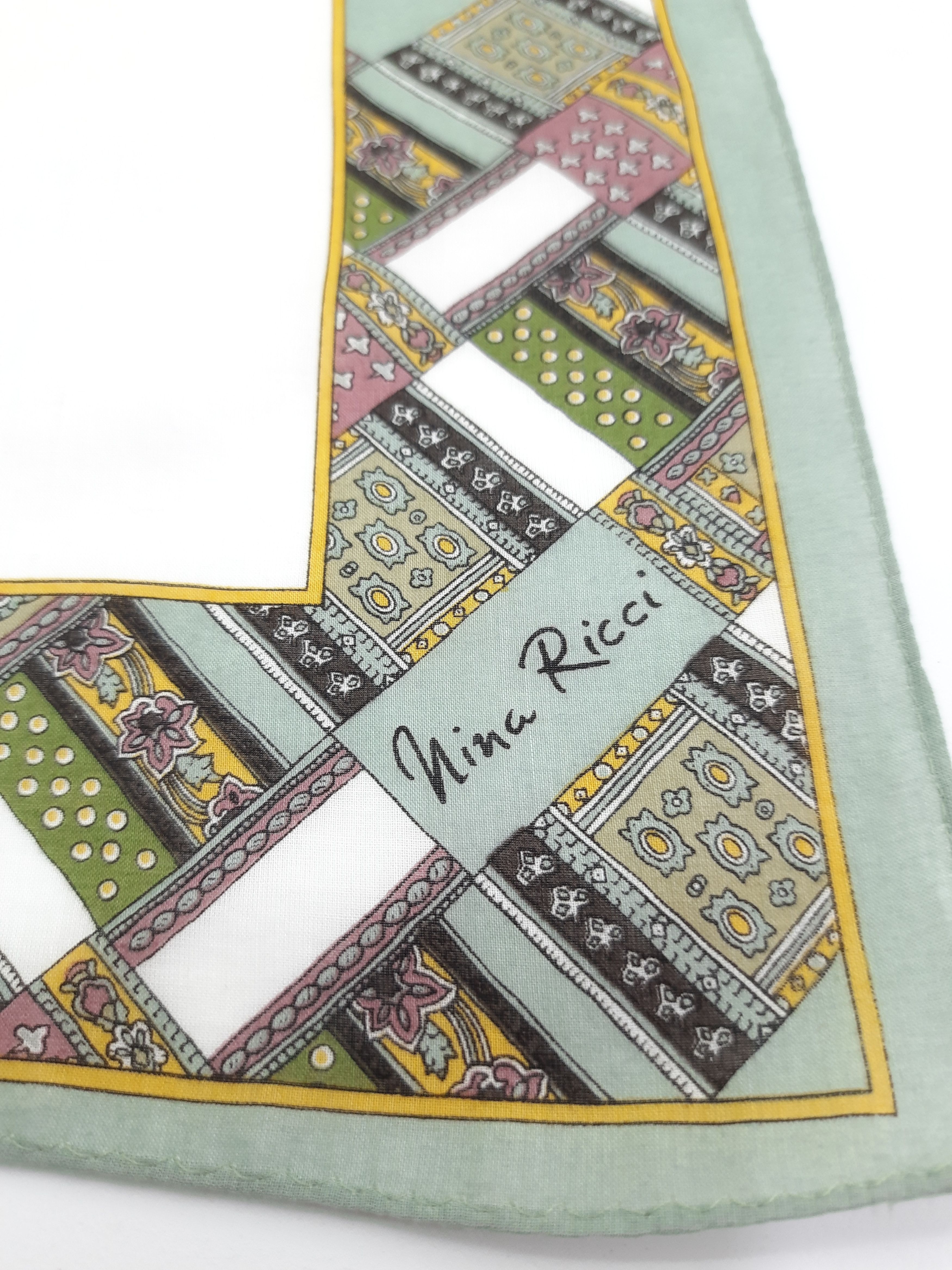 Vintage Nina Ricci Handkerchief / Neckerchief - HK321