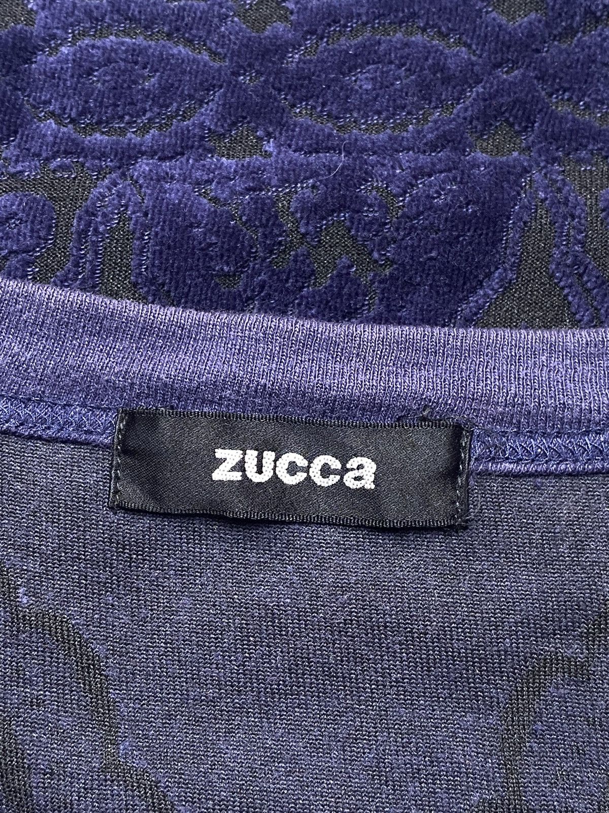 Issey Miyake 2002 Zucca - Jacquard Velvet Mesh Vest Size US M / EU 48-50 / 2 - 5 Thumbnail