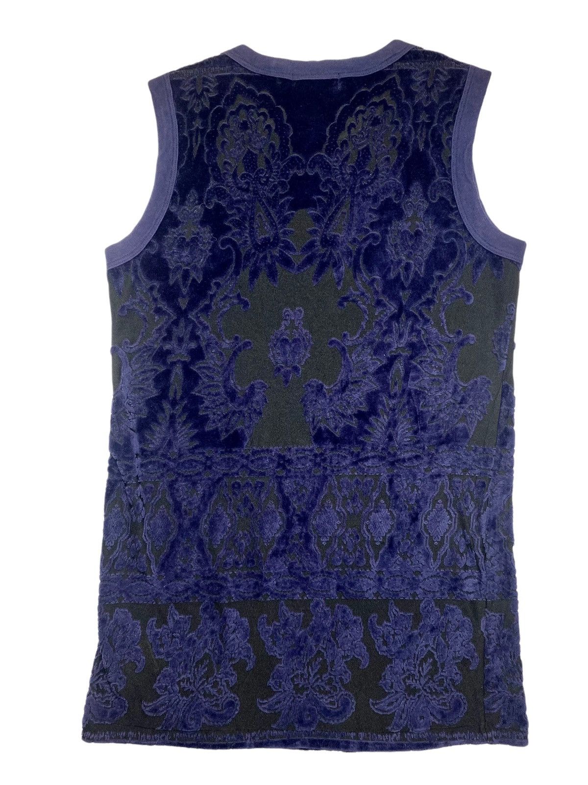 Issey Miyake 2002 Zucca - Jacquard Velvet Mesh Vest Size US M / EU 48-50 / 2 - 4 Thumbnail