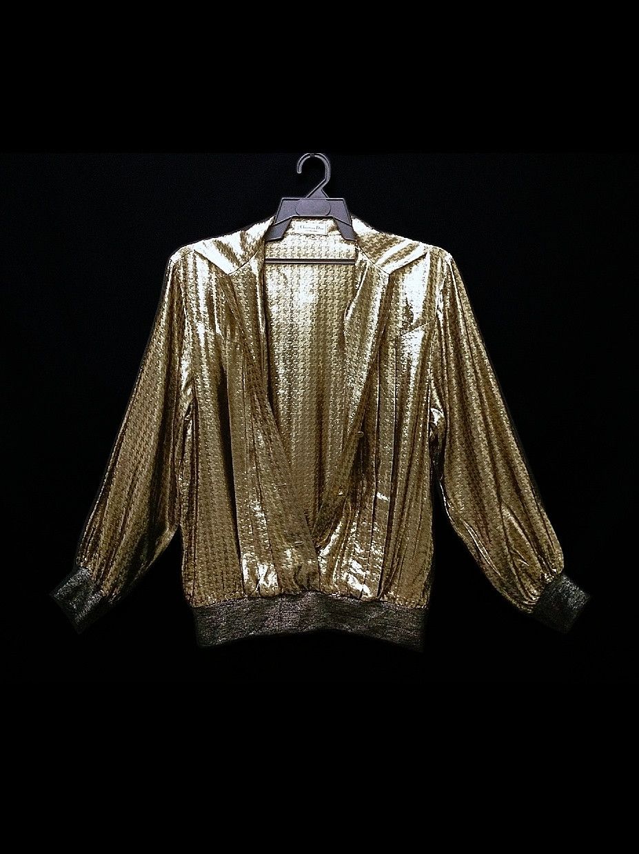 Christian Dior Monsieur 🔥🔥🔥Christian Dior France Gold Houndstooth Black Shirt Size US M / EU 48-50 / 2 - 3 Thumbnail