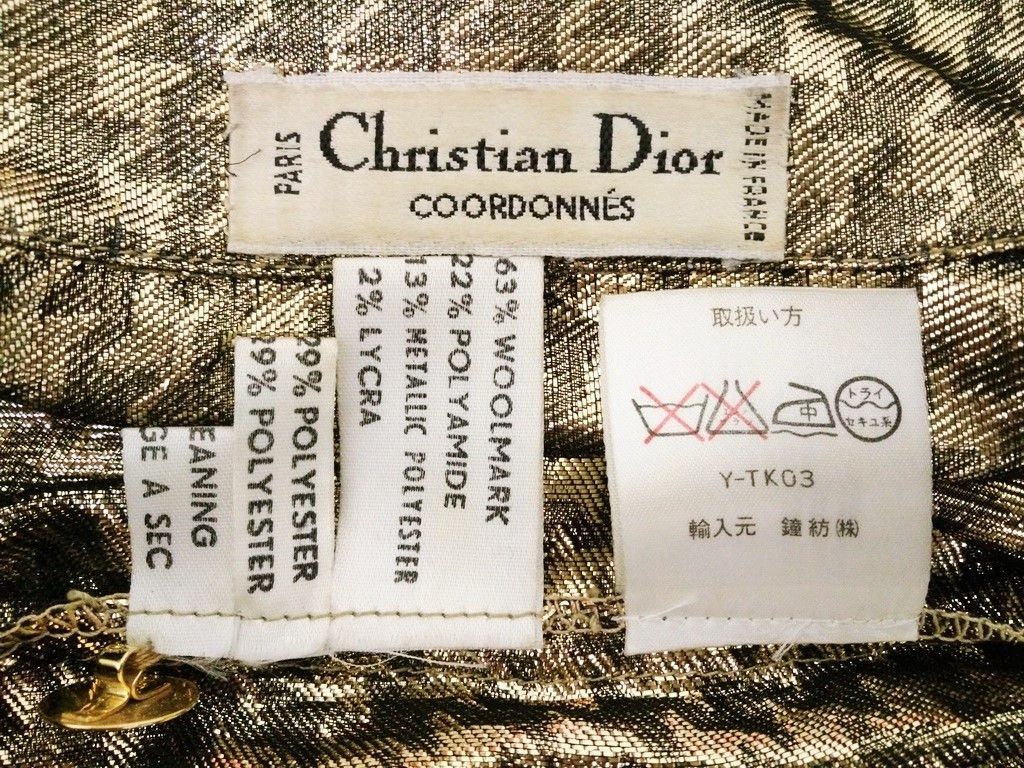 Christian Dior Monsieur 🔥🔥🔥Christian Dior France Gold Houndstooth Black Shirt Size US M / EU 48-50 / 2 - 6 Thumbnail