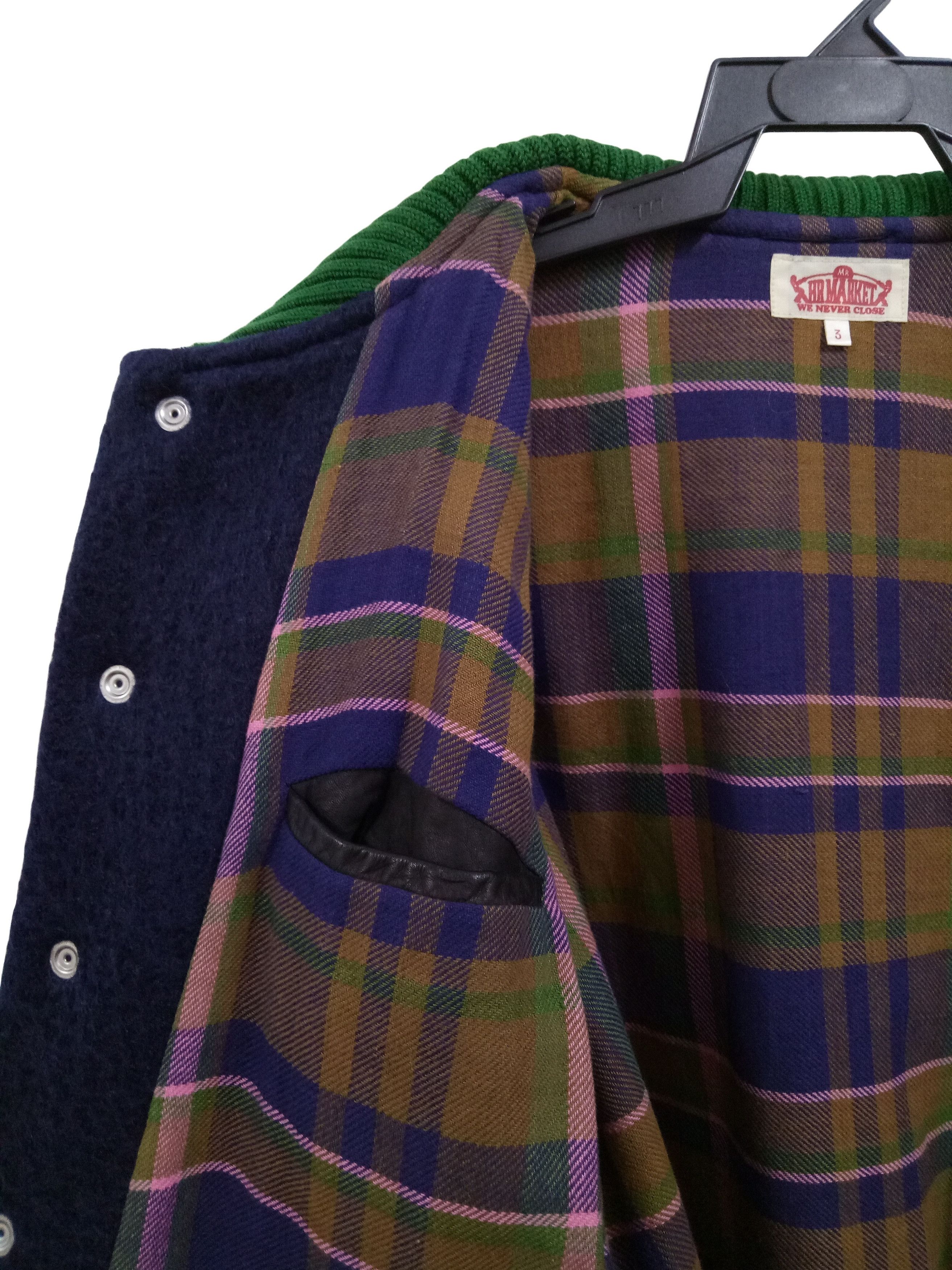 Blue Blue Japan 🔥🔥🔥HR MARKET Wool Snap Button Jacket Rare Design Size US L / EU 52-54 / 3 - 12 Thumbnail