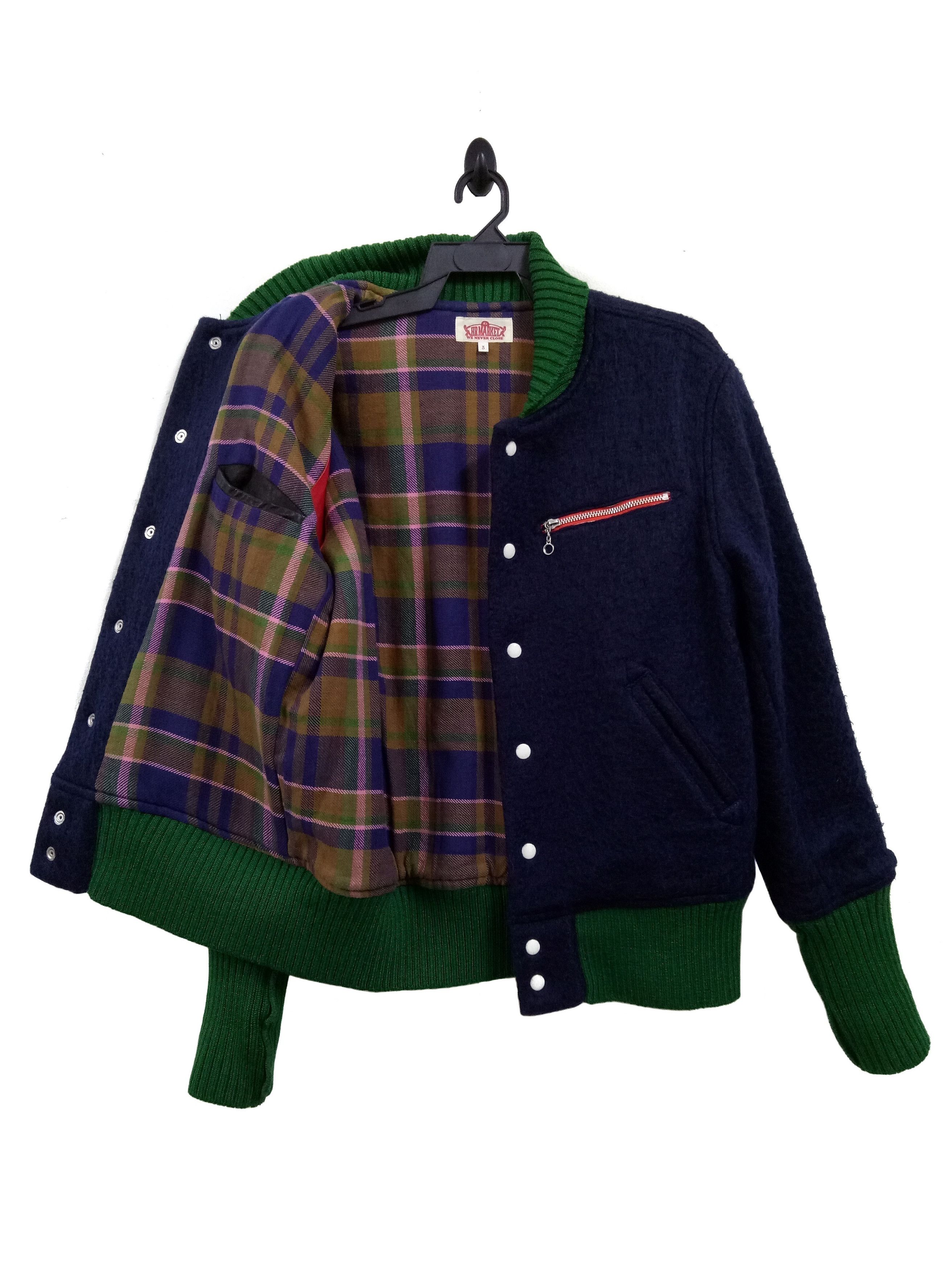 Blue Blue Japan 🔥🔥🔥HR MARKET Wool Snap Button Jacket Rare Design Size US L / EU 52-54 / 3 - 2 Thumbnail