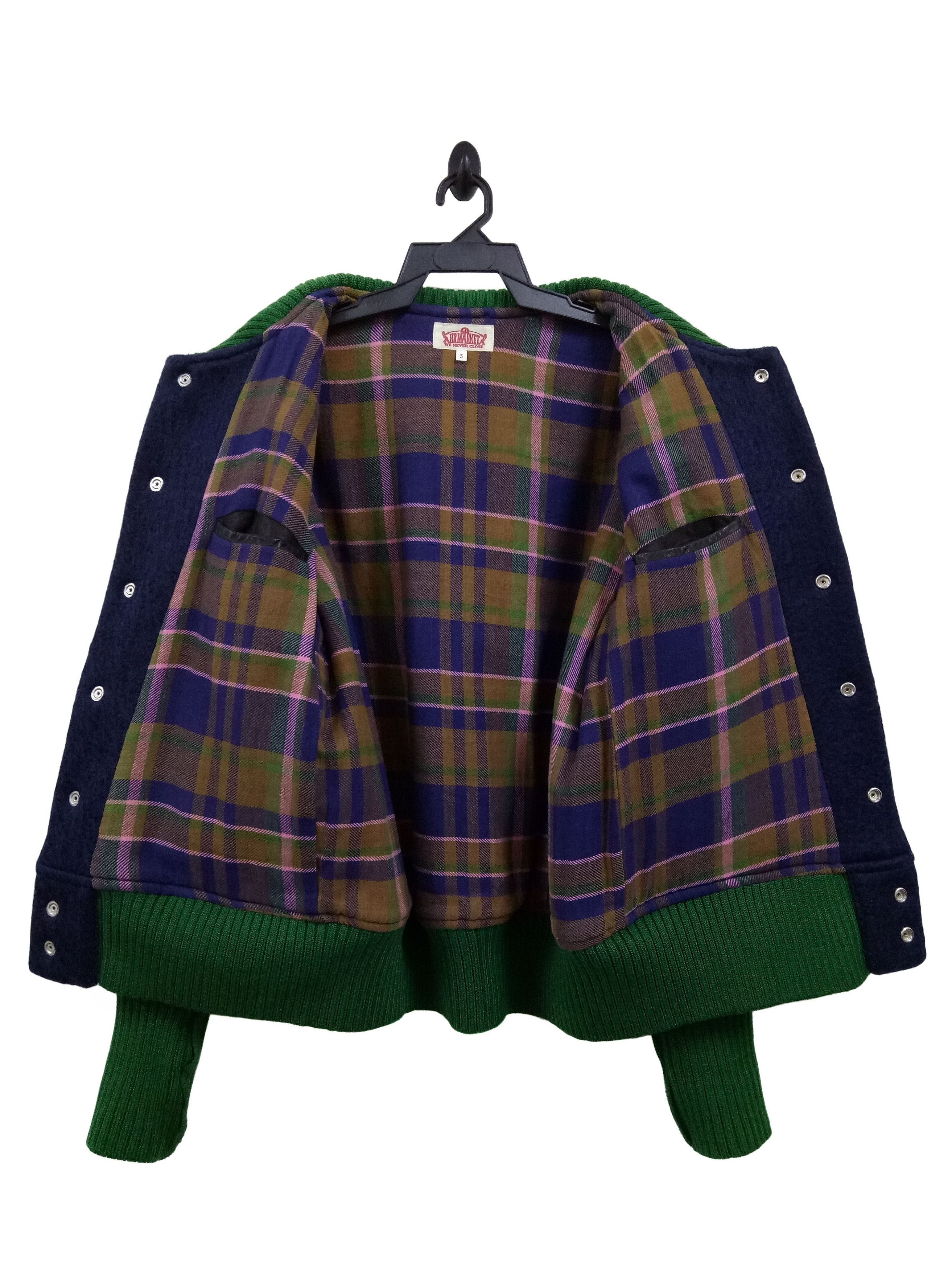 Blue Blue Japan 🔥🔥🔥HR MARKET Wool Snap Button Jacket Rare Design Size US L / EU 52-54 / 3 - 10 Thumbnail