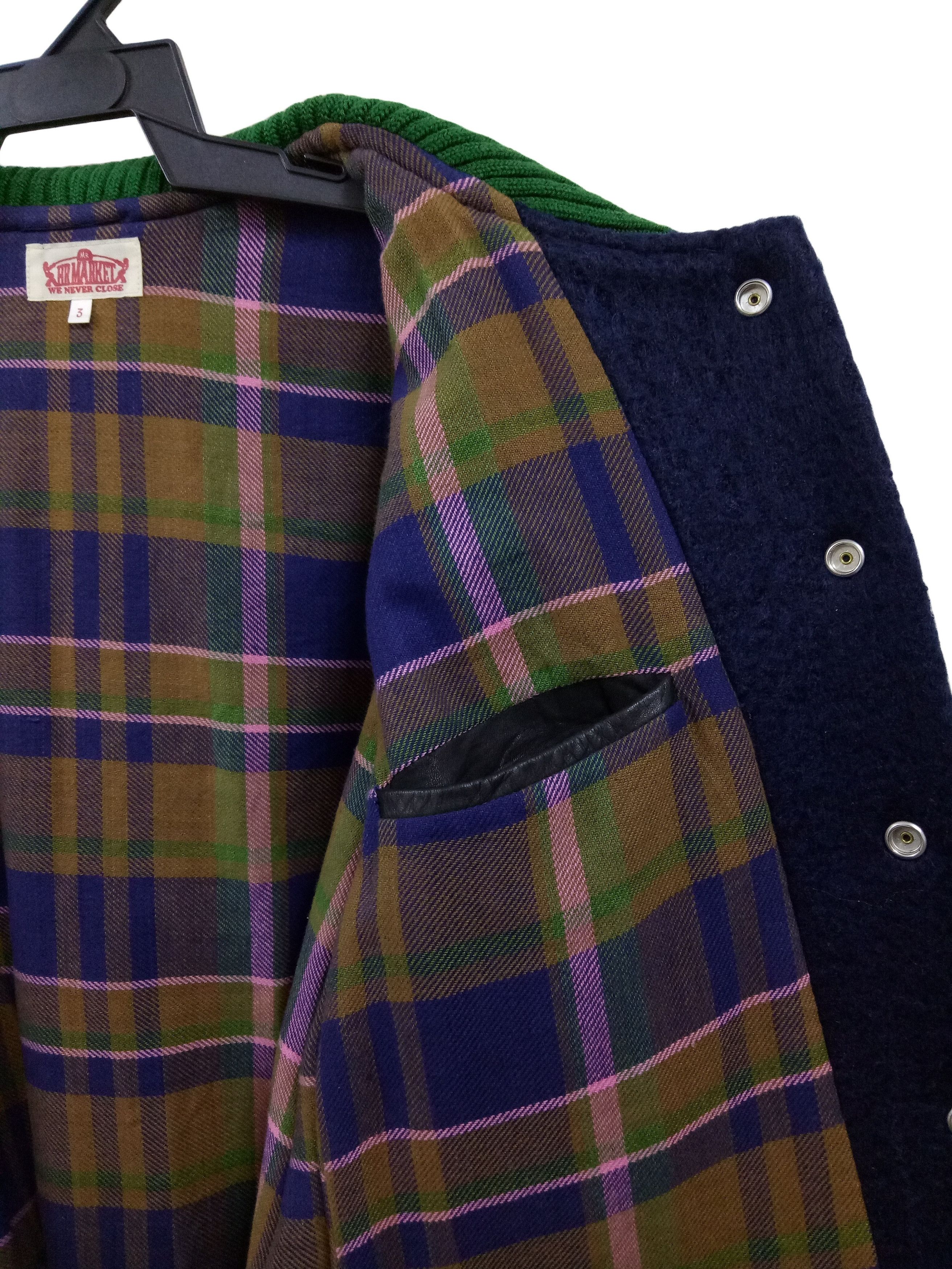 Blue Blue Japan 🔥🔥🔥HR MARKET Wool Snap Button Jacket Rare Design Size US L / EU 52-54 / 3 - 11 Thumbnail