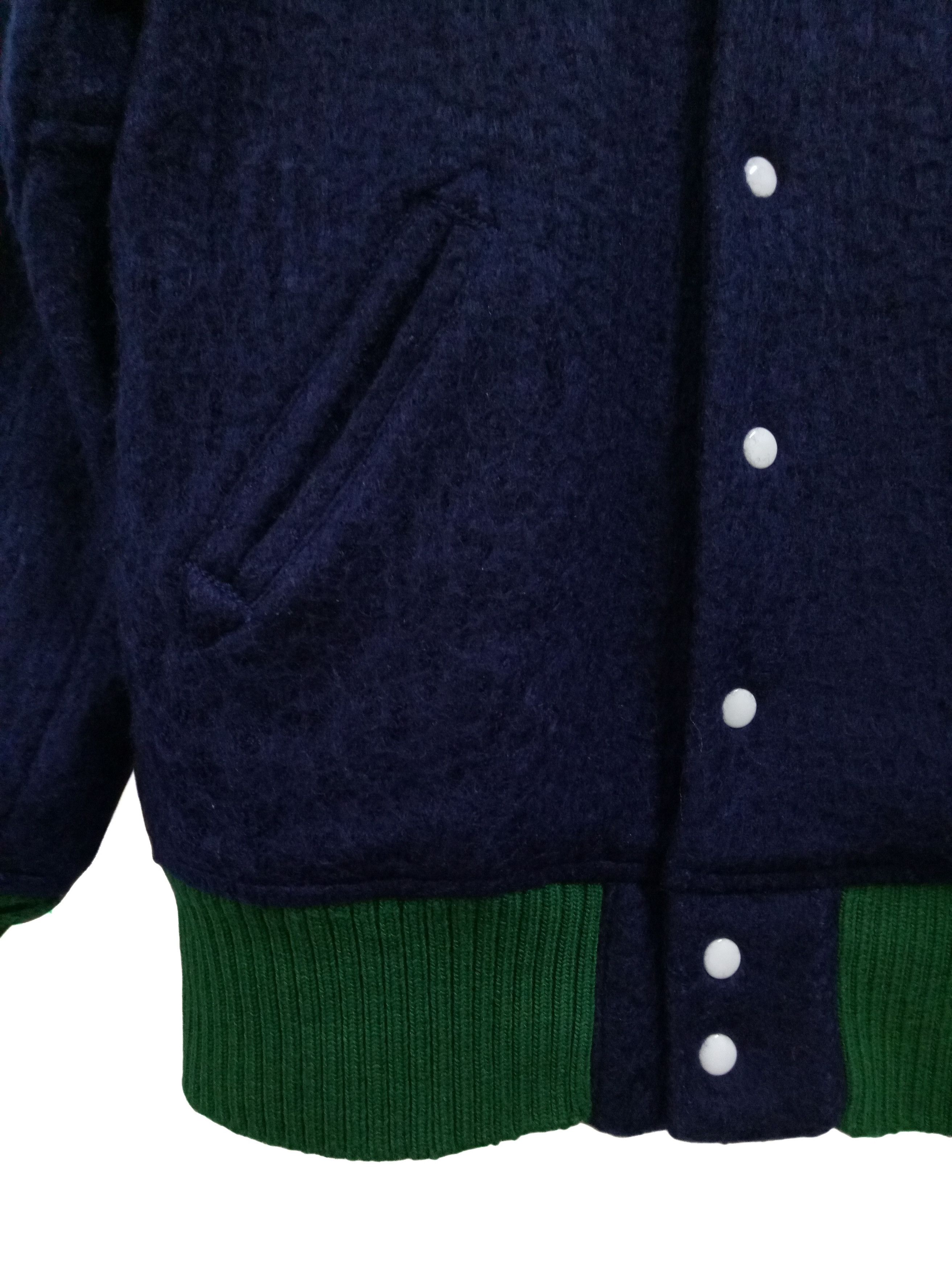 Blue Blue Japan 🔥🔥🔥HR MARKET Wool Snap Button Jacket Rare Design Size US L / EU 52-54 / 3 - 8 Thumbnail