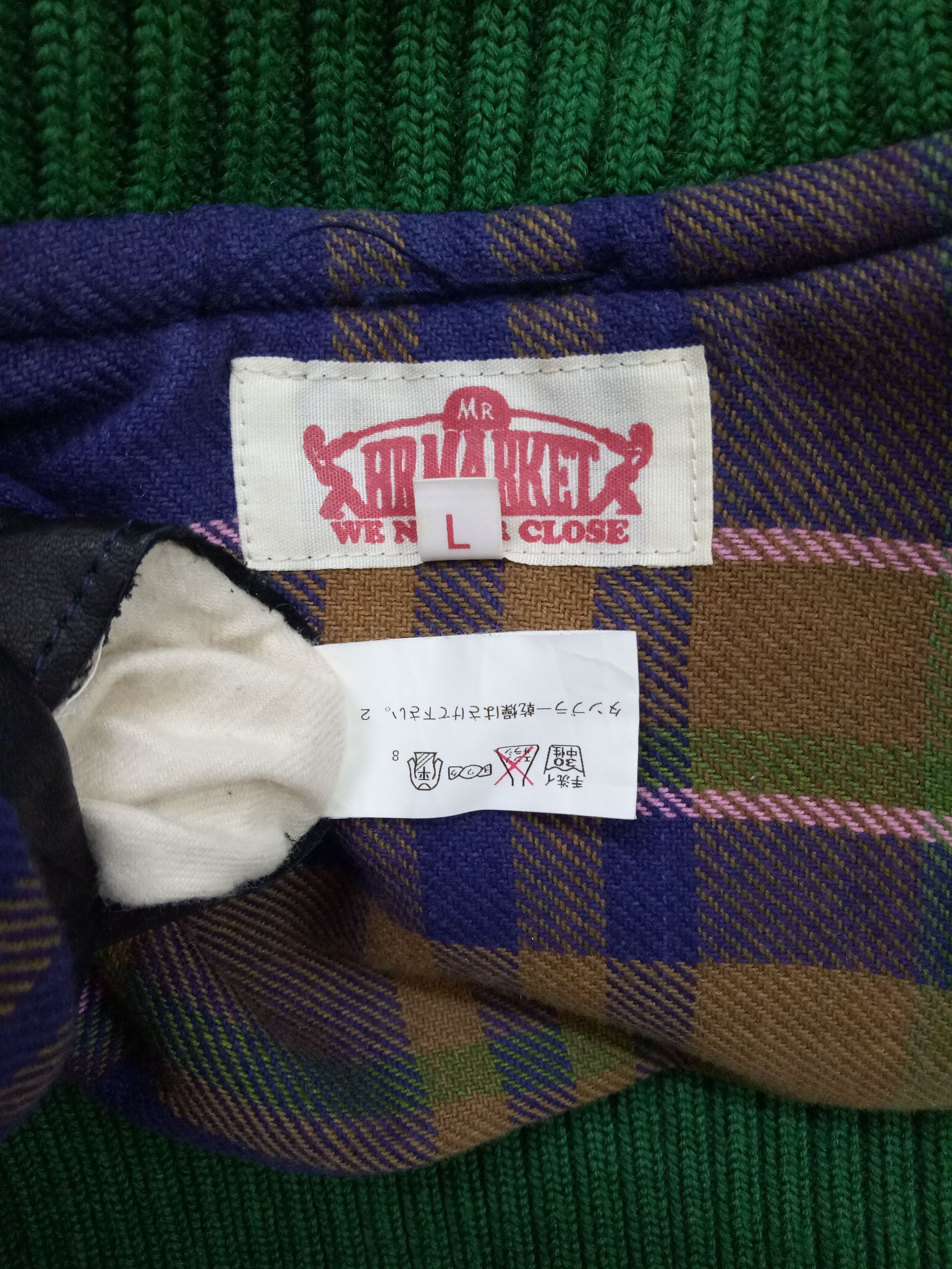Blue Blue Japan 🔥🔥🔥HR MARKET Wool Snap Button Jacket Rare Design Size US L / EU 52-54 / 3 - 14 Thumbnail