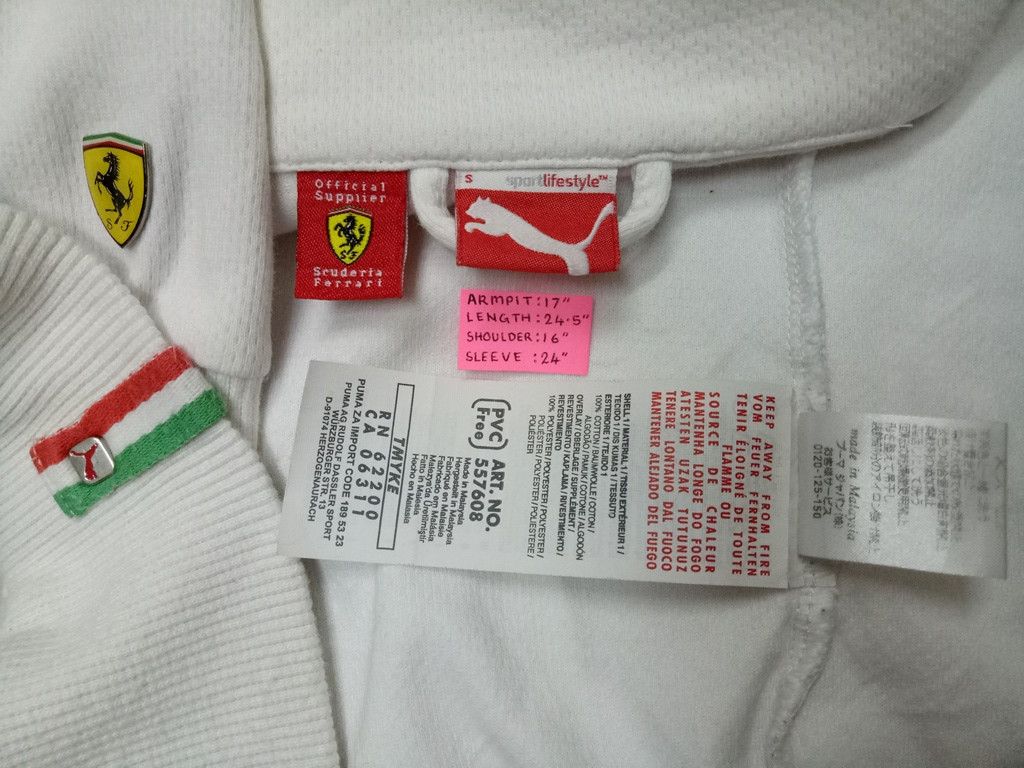 Ferrari × Puma 🔥🔥🔥Puma X Scuderia Ferrari Top Track Zip Up Jacket Size US S / EU 44-46 / 1 - 14 Thumbnail