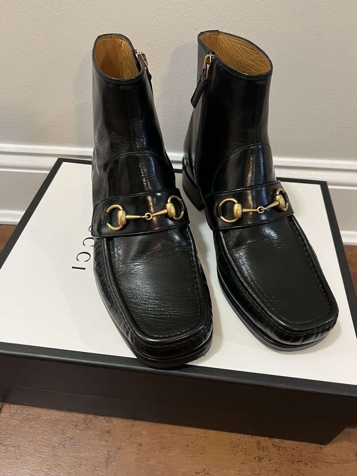 image of Gucci Black Boots Size 7.5, Men's