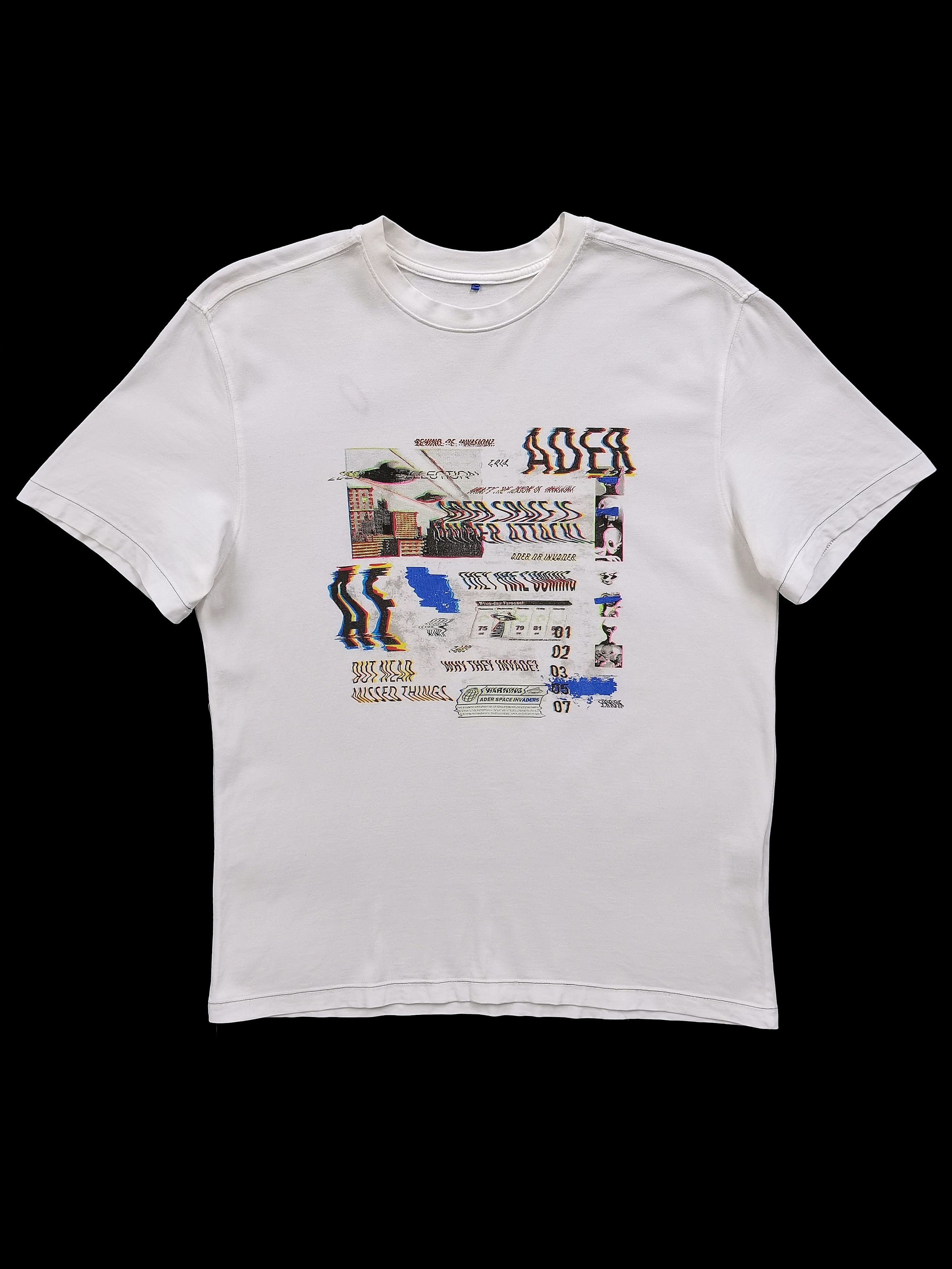 Ader Error 🔥Ader Error🔥Invaders Space Under UFO Attack T-shirt Rare Size US L / EU 52-54 / 3 - 2 Thumbnail