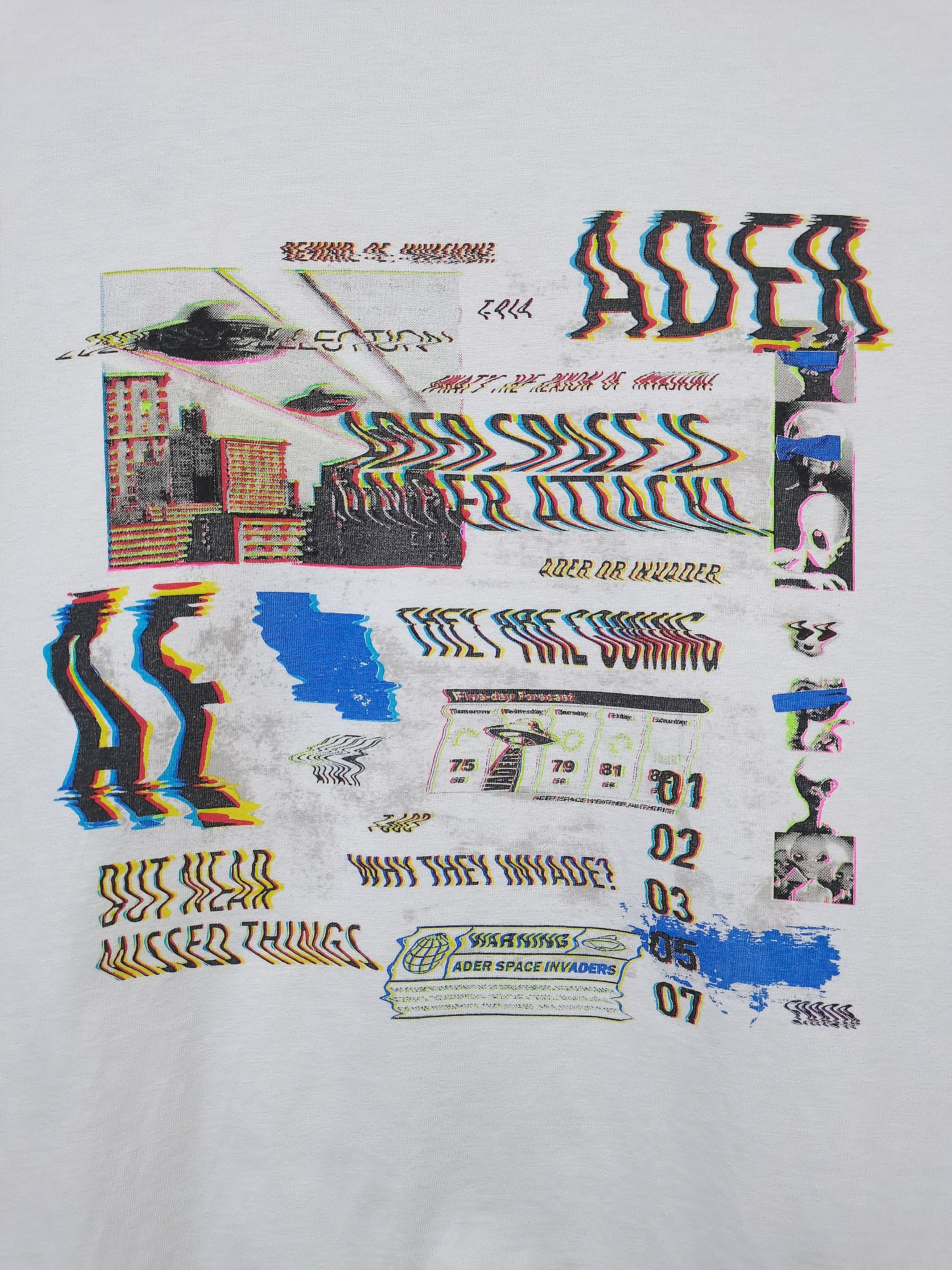 Ader Error 🔥Ader Error🔥Invaders Space Under UFO Attack T-shirt Rare Size US L / EU 52-54 / 3 - 3 Thumbnail
