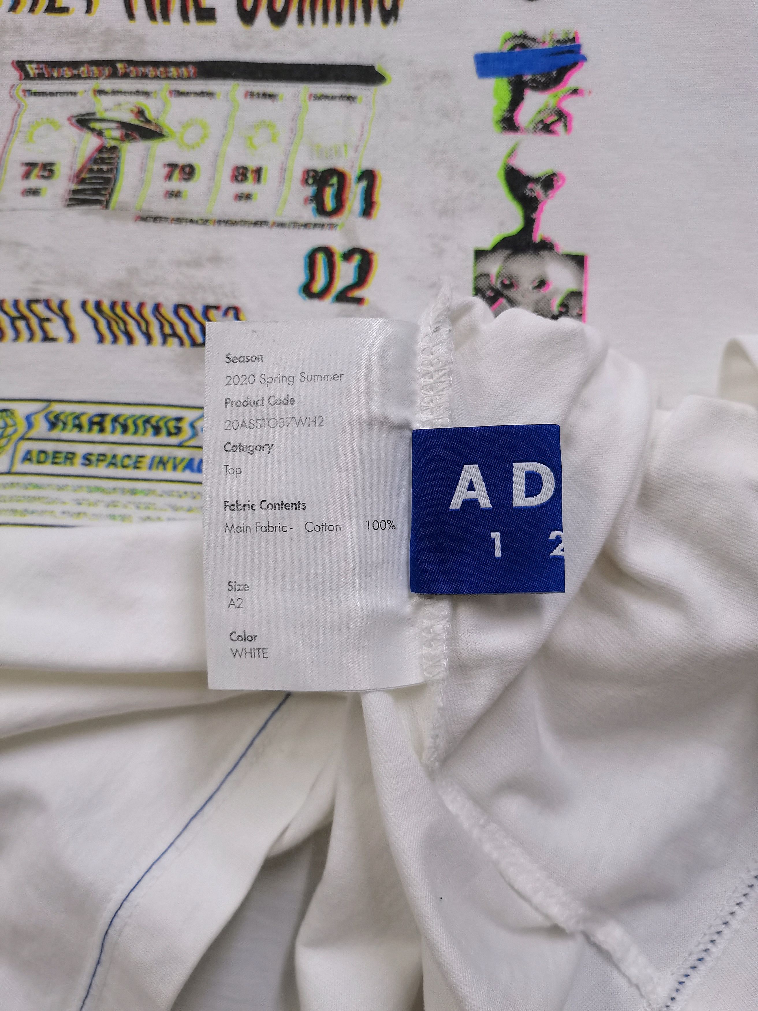 Ader Error 🔥Ader Error🔥Invaders Space Under UFO Attack T-shirt Rare Size US L / EU 52-54 / 3 - 14 Thumbnail