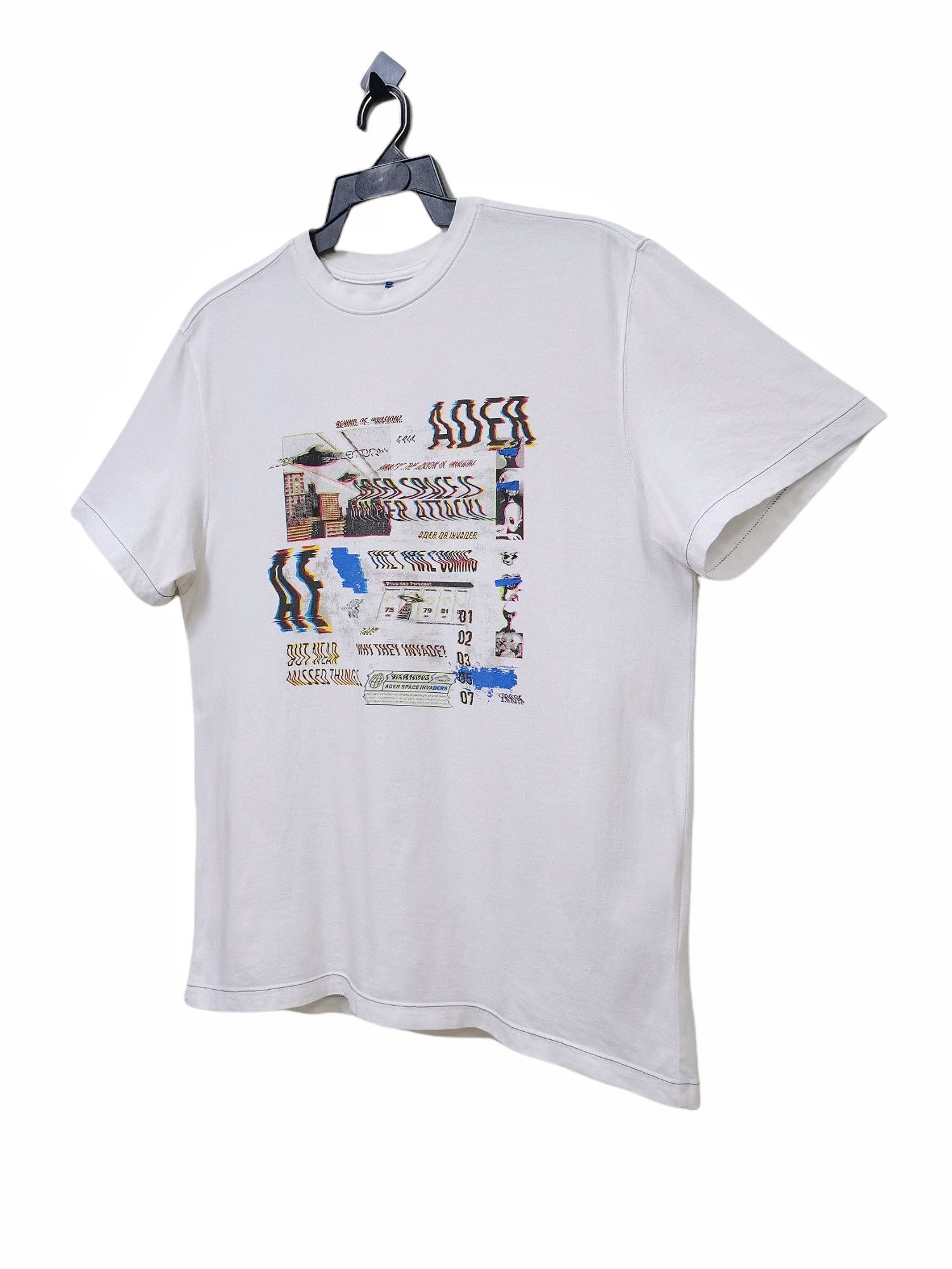 Ader Error 🔥Ader Error🔥Invaders Space Under UFO Attack T-shirt Rare Size US L / EU 52-54 / 3 - 10 Thumbnail