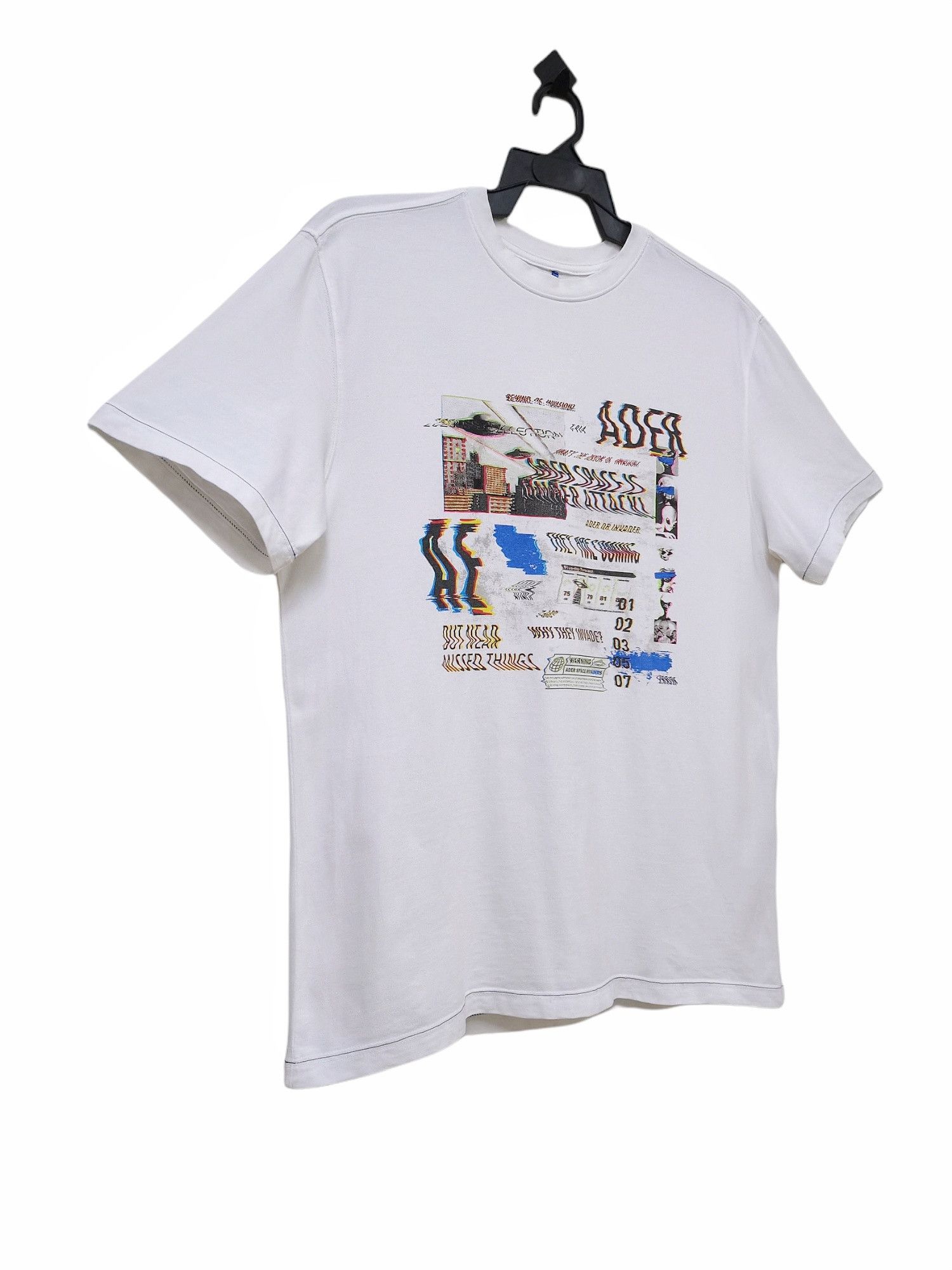 Ader Error 🔥Ader Error🔥Invaders Space Under UFO Attack T-shirt Rare Size US L / EU 52-54 / 3 - 8 Thumbnail