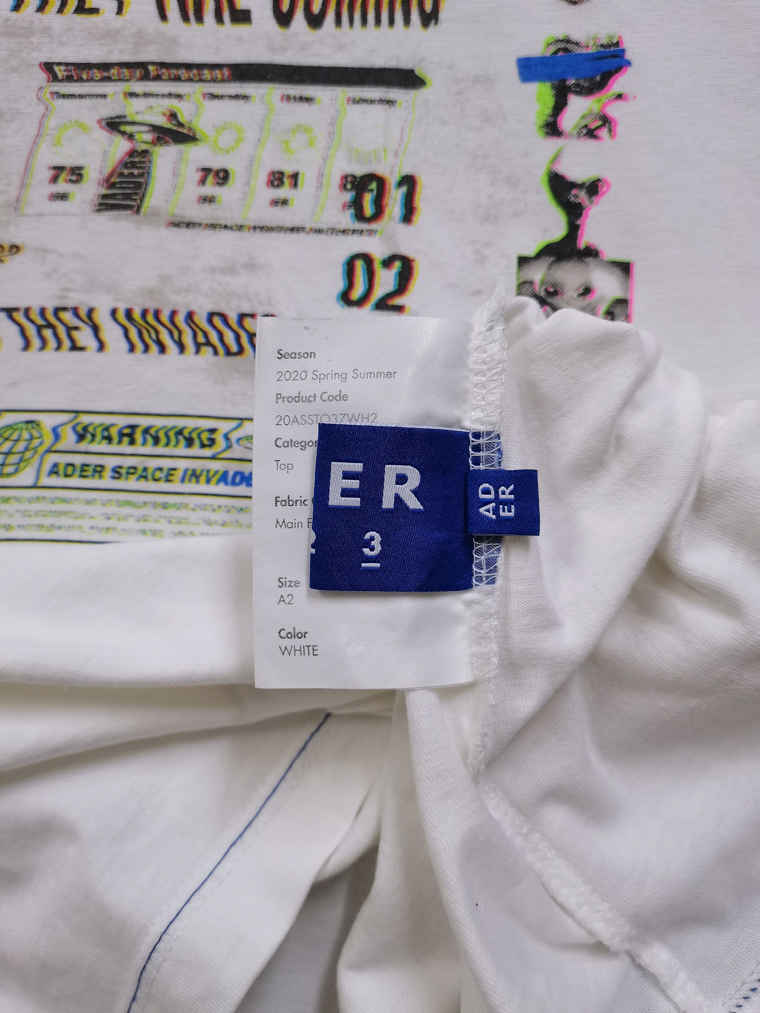 Ader Error 🔥Ader Error🔥Invaders Space Under UFO Attack T-shirt Rare Size US L / EU 52-54 / 3 - 13 Thumbnail