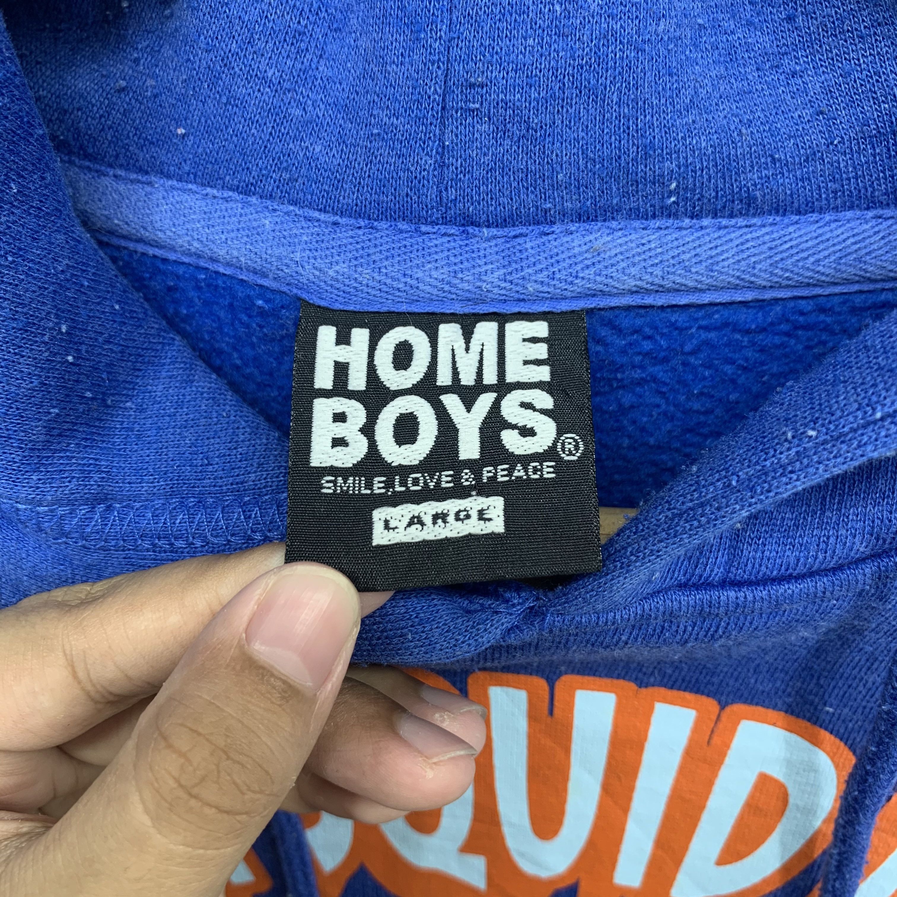 HOMME BOY CO. Home Boys Smile, Love & Peace Big Logo Hoodies #3107-114 Size US L / EU 52-54 / 3 - 5 Thumbnail