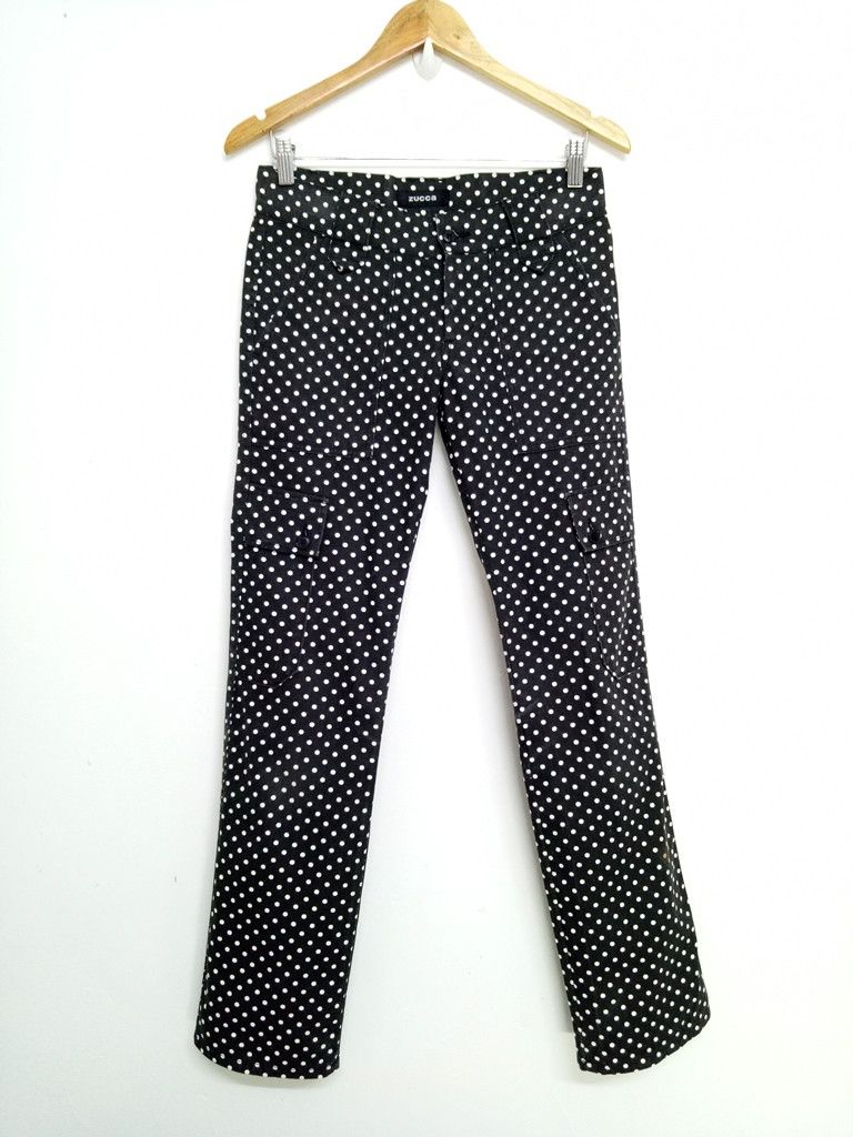 CABANE de ZUCCa 🔥🔥🔥Cabane De Zucca Polkadot Punk Rock Fashion Pants Rare Size US 31 - 1 Thumbnail