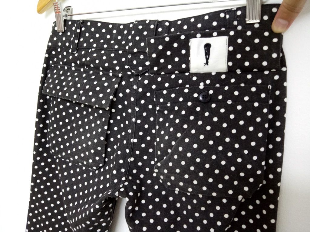 CABANE de ZUCCa 🔥🔥🔥Cabane De Zucca Polkadot Punk Rock Fashion Pants Rare Size US 31 - 10 Thumbnail