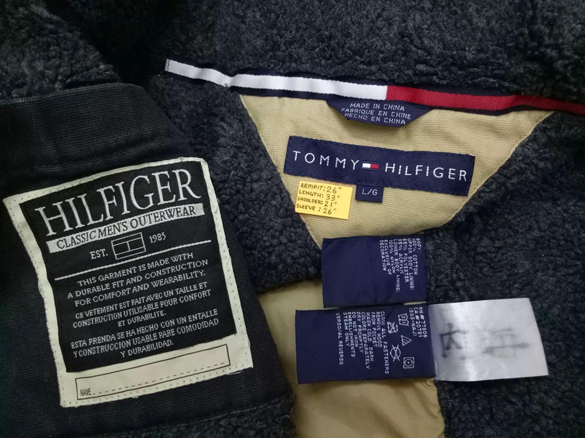 Tommy Hilfiger 🔥🔥🔥Tommy Hilfiger Zip Up Corduroy Denim Jacket Rare Size US L / EU 52-54 / 3 - 18 Thumbnail