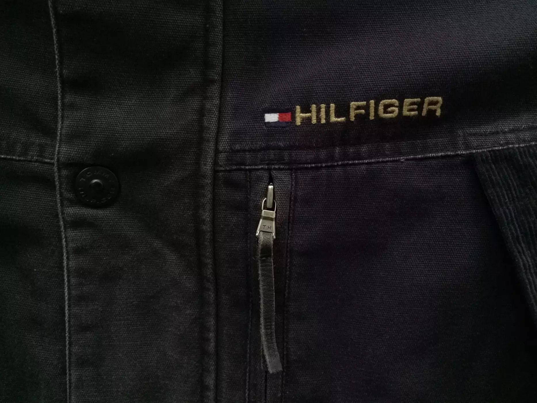 Tommy Hilfiger 🔥🔥🔥Tommy Hilfiger Zip Up Corduroy Denim Jacket Rare Size US L / EU 52-54 / 3 - 9 Thumbnail