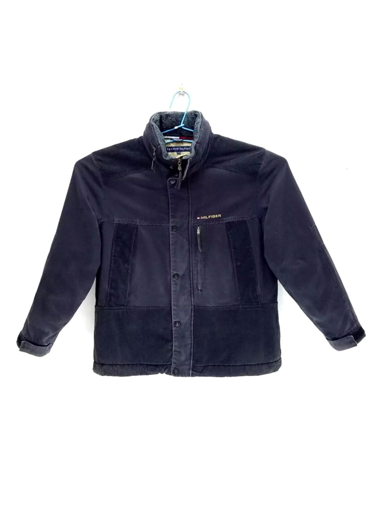 Tommy Hilfiger 🔥🔥🔥Tommy Hilfiger Zip Up Corduroy Denim Jacket Rare Size US L / EU 52-54 / 3 - 1 Thumbnail