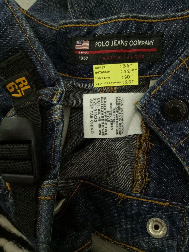 Lauren Ralph Lauren 🔥RL67 Polo Ralph Lauren Side Tab Chino Jeans HipHop Style Size US 34 / EU 50 - 16 Thumbnail