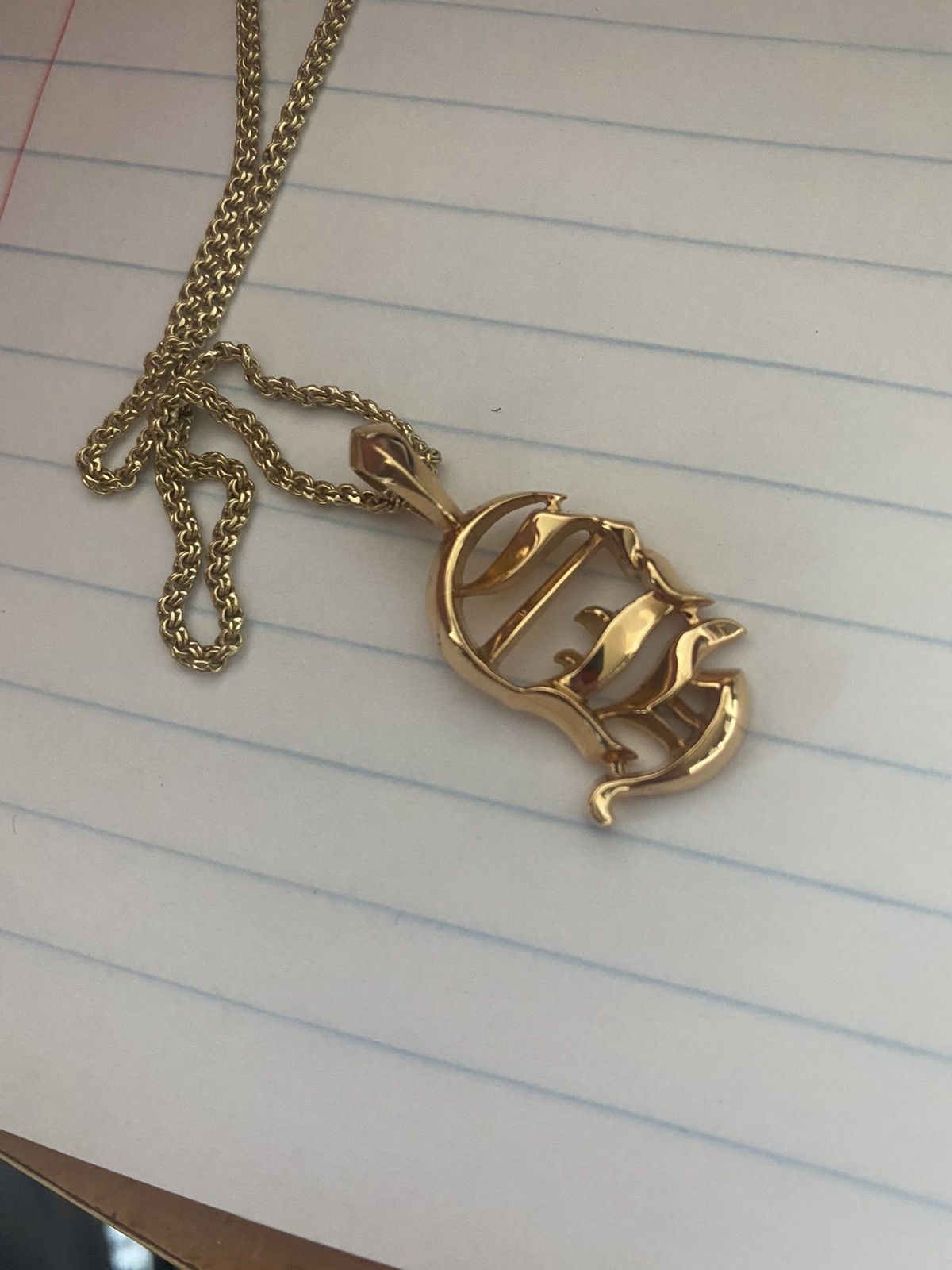 Chrome Hearts Chrome Hearts CH Letters Pendant 22k gold | Grailed