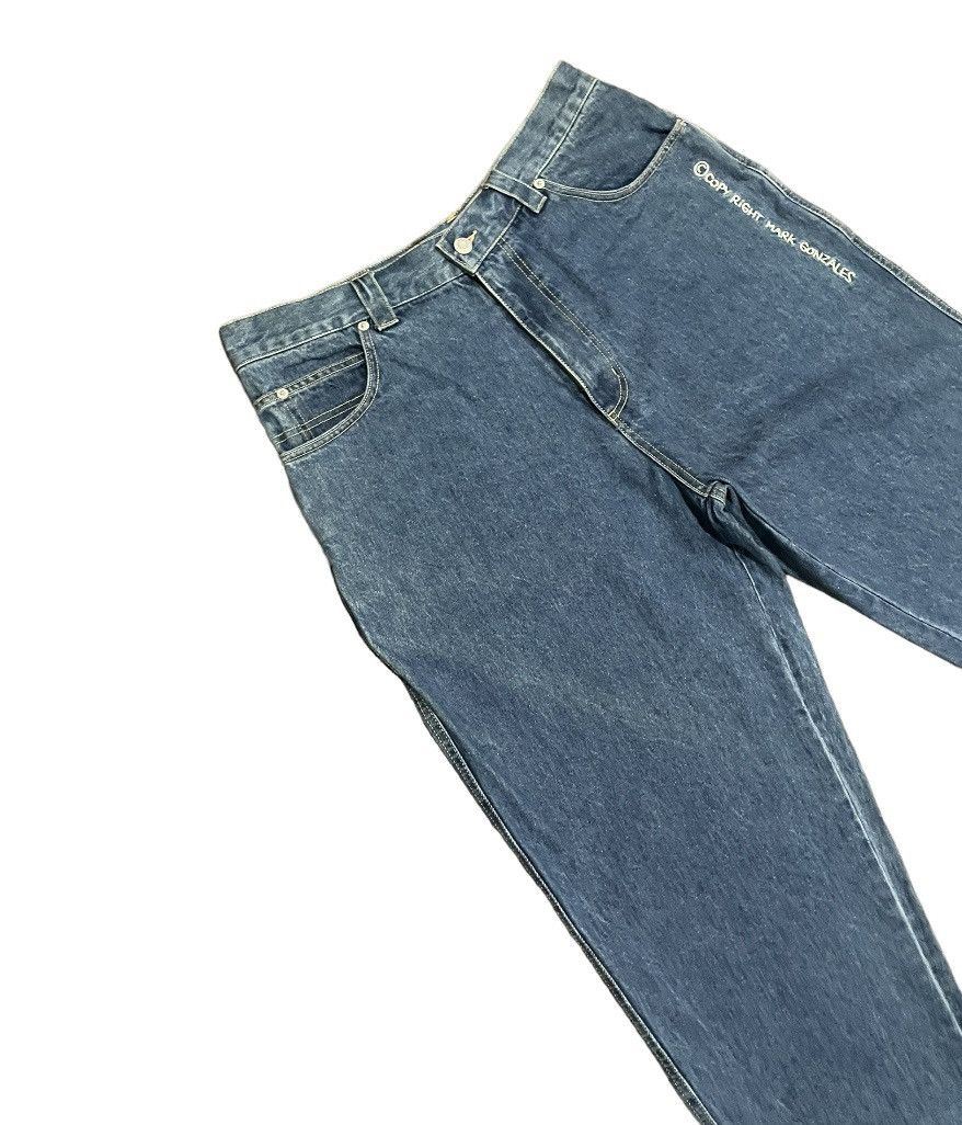 Girl Skateboards Rare🔥Mark Gonzales Vintage Denim Skate Baggy Jeans Size US 34 / EU 50 - 7 Thumbnail