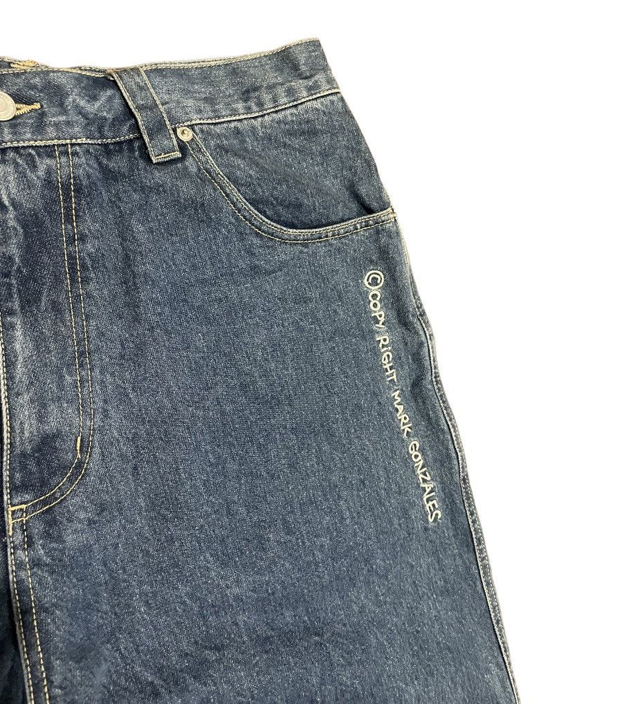 Girl Skateboards Rare🔥Mark Gonzales Vintage Denim Skate Baggy Jeans Size US 34 / EU 50 - 4 Thumbnail