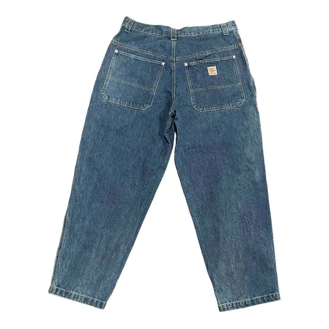 Girl Skateboards Rare🔥Mark Gonzales Vintage Denim Skate Baggy Jeans Size US 34 / EU 50 - 2 Thumbnail