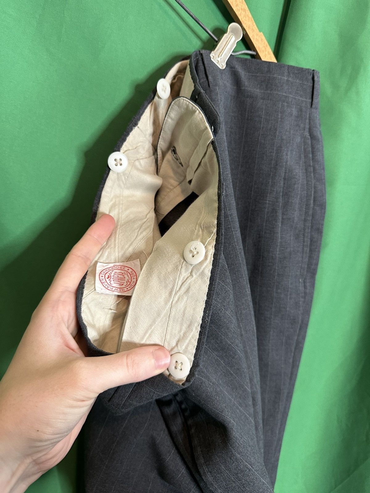 J. Press Vintage pinstriped pleated pants Size US 38 / EU 54 - 8 Thumbnail