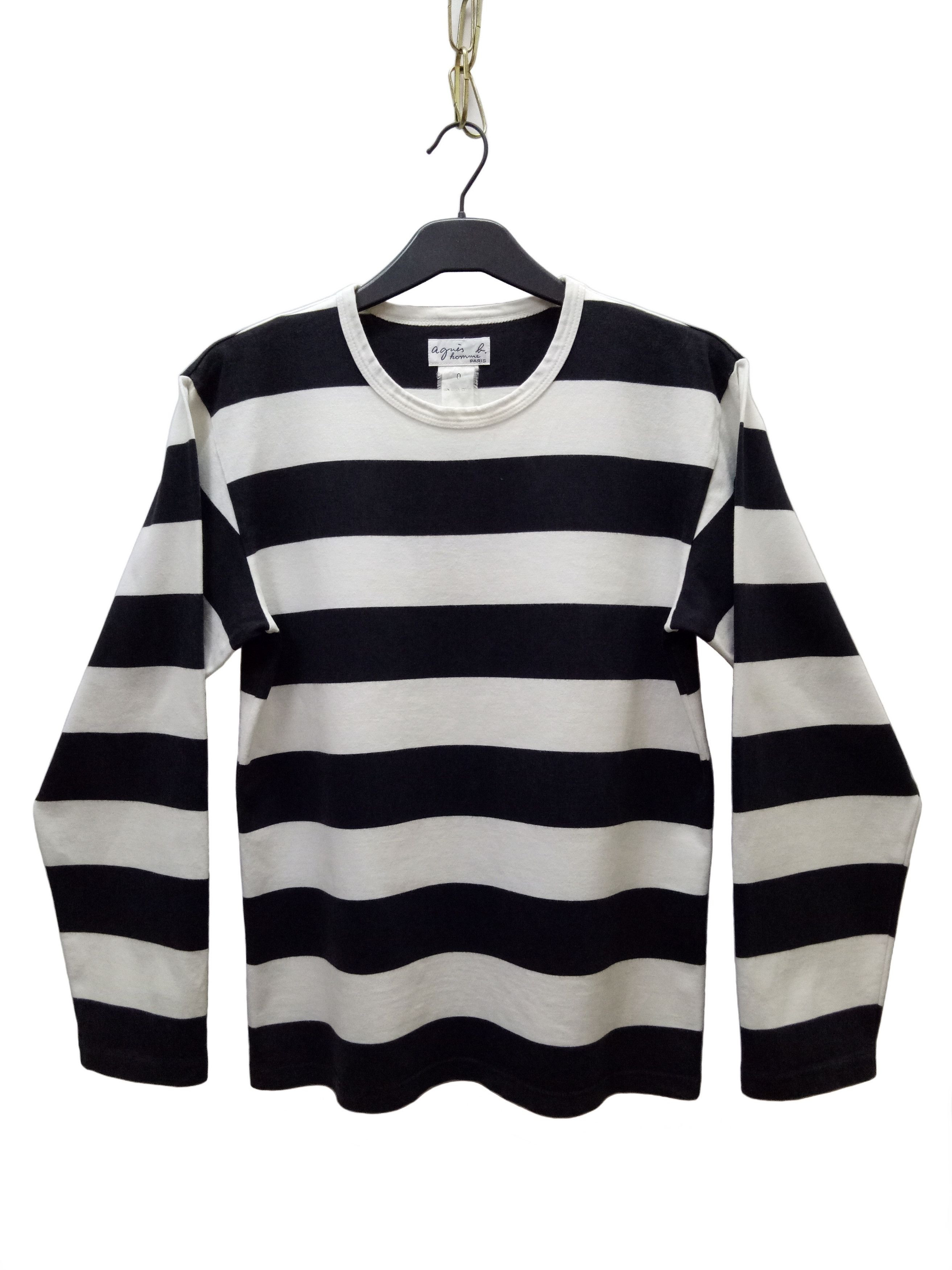 agnes b. 🔥🔥🔥Agnes B. Kurt Cobain Border Stripes LS T-shirts Size US M / EU 48-50 / 2 - 7 Thumbnail