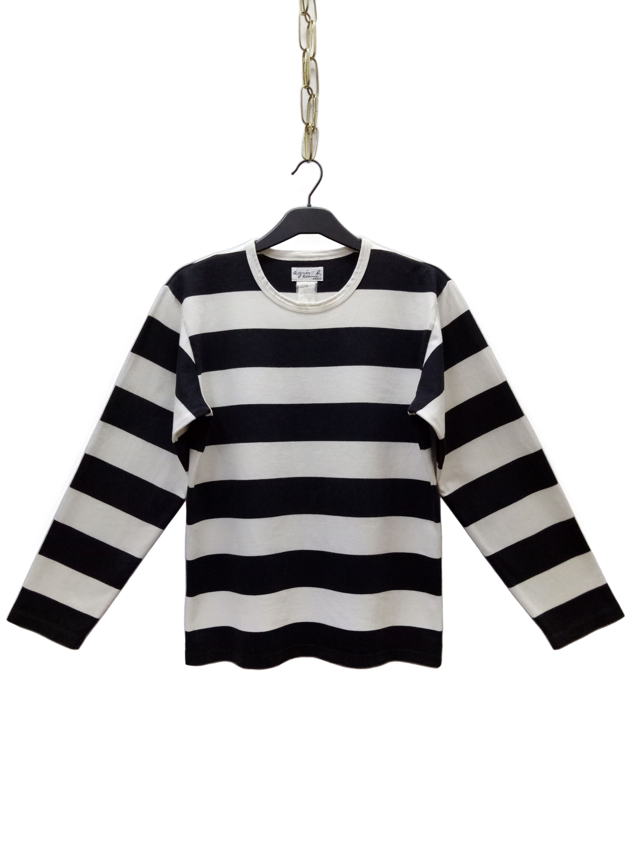 agnes b. 🔥🔥🔥Agnes B. Kurt Cobain Border Stripes LS T-shirts Size US M / EU 48-50 / 2 - 1 Thumbnail