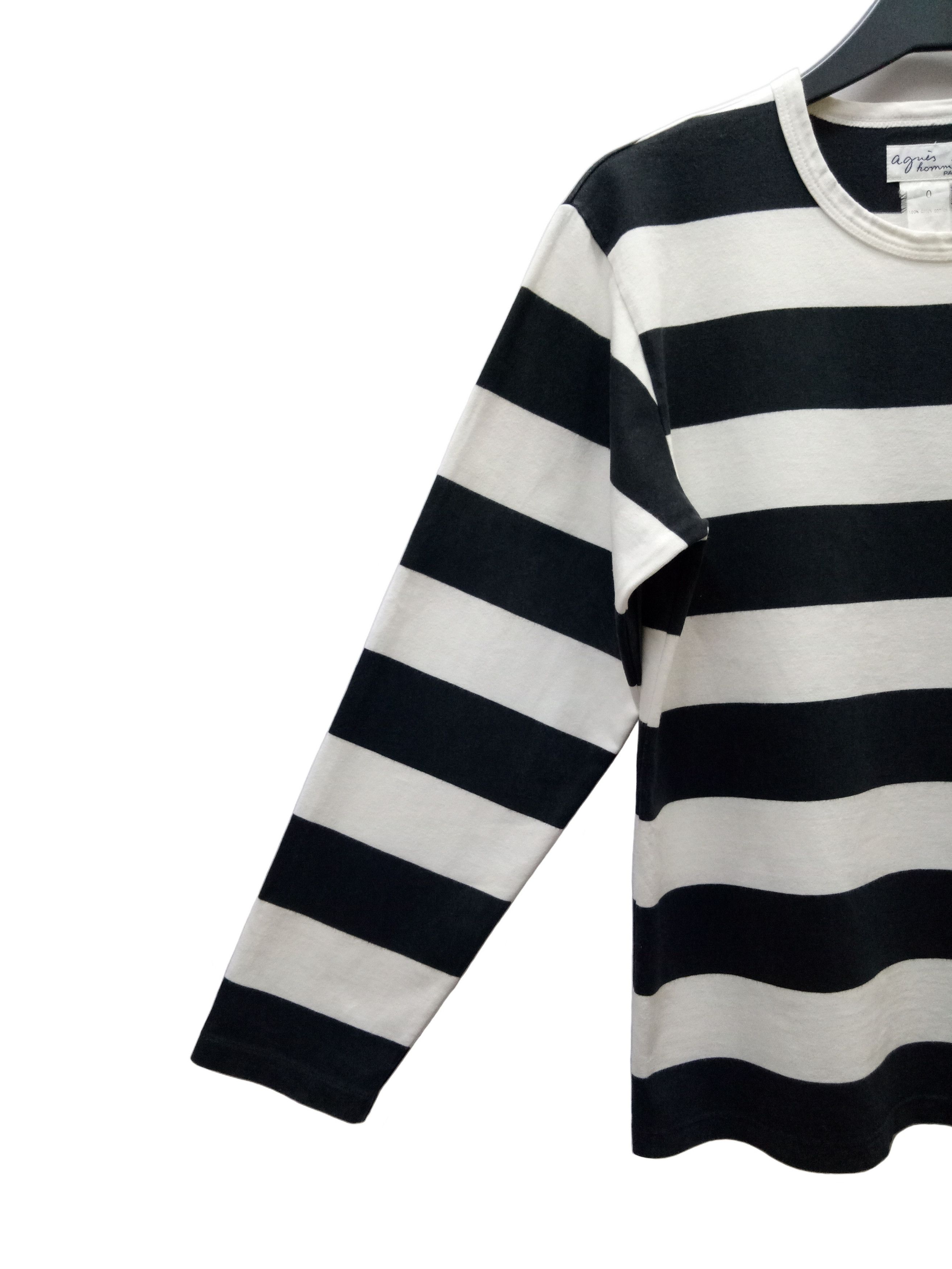 agnes b. 🔥🔥🔥Agnes B. Kurt Cobain Border Stripes LS T-shirts Size US M / EU 48-50 / 2 - 4 Thumbnail